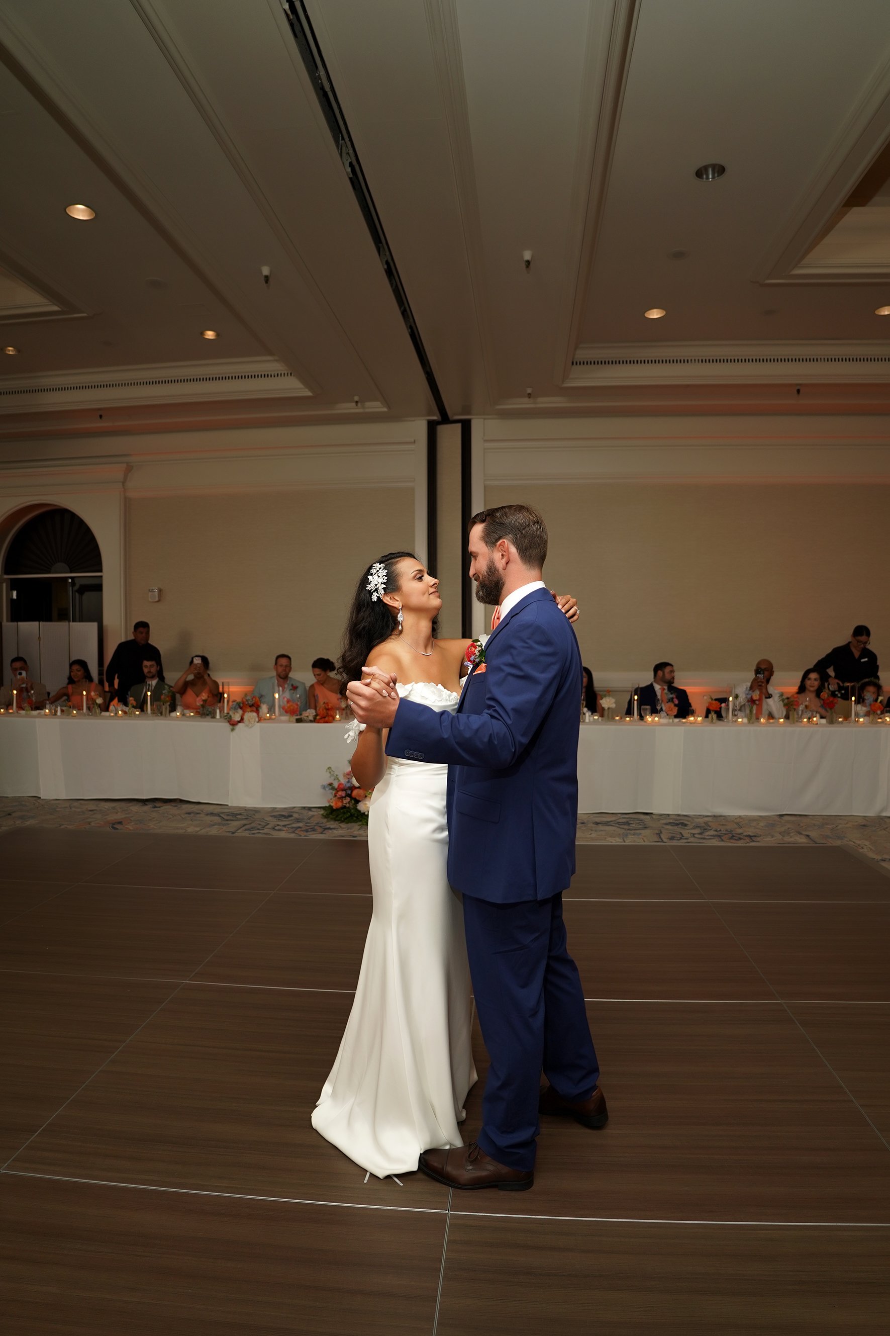 There is a quiet magic that happens during the first dance. For the couples, that moment took place in the grand ballroom of Omni La Casta. As the music filled the room, the rest of the world seemed to fade away, leaving just the two of them on the d