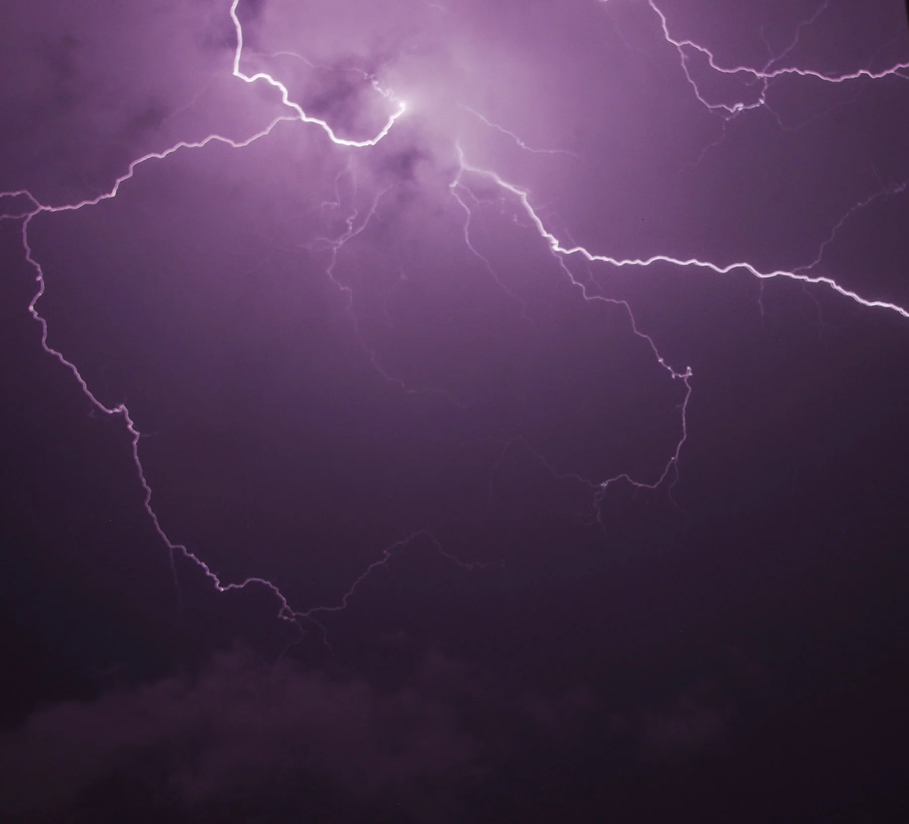 Image of a lightening strike taken in the Western Ghats of India