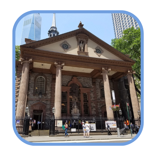 St. Paul's Chapel, which remained undamaged during the 9/11 attack.