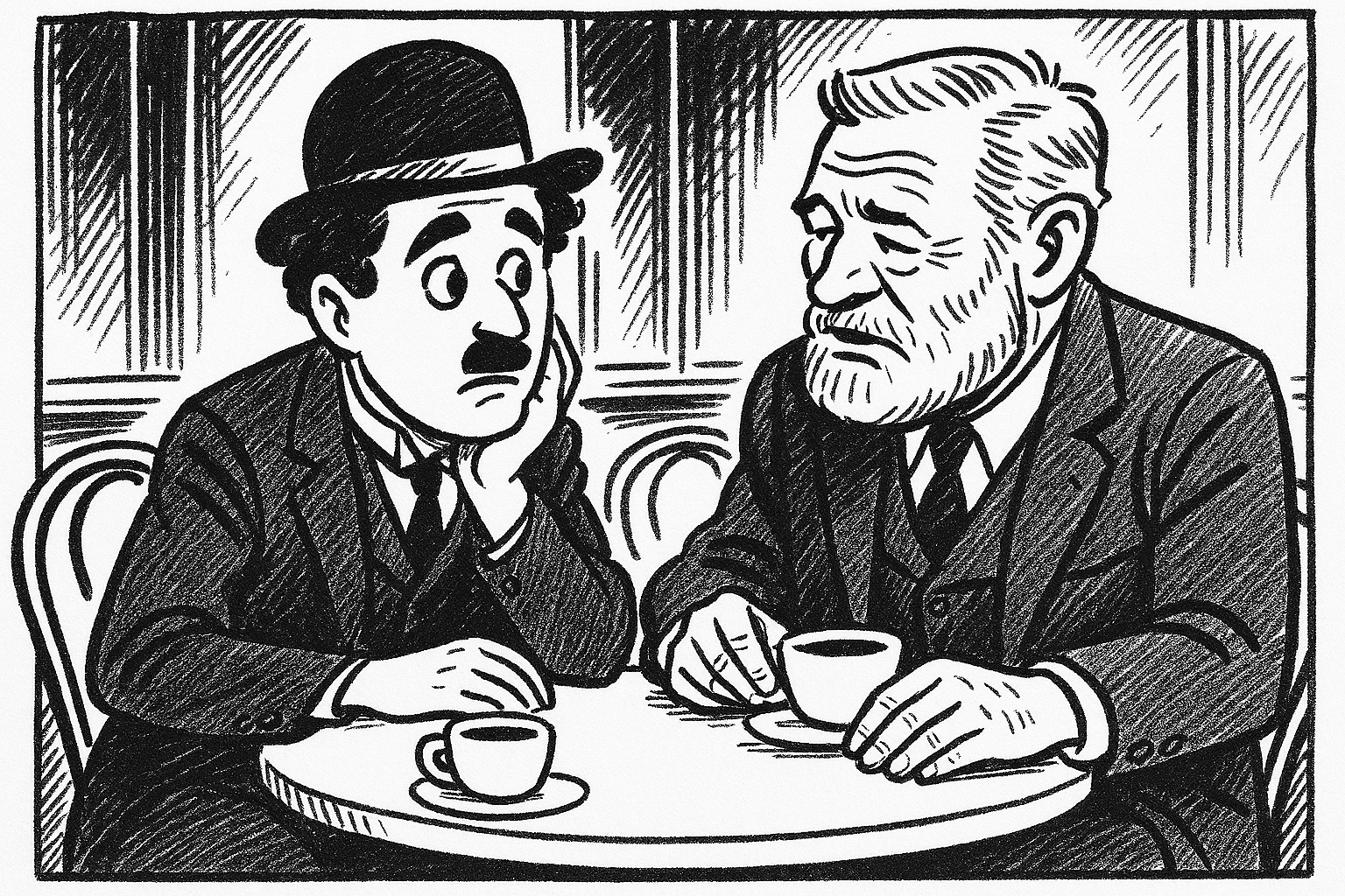 Il coraggio che ci tiene umani: Chaplin, Hemingway e il dovere di non voltarsi