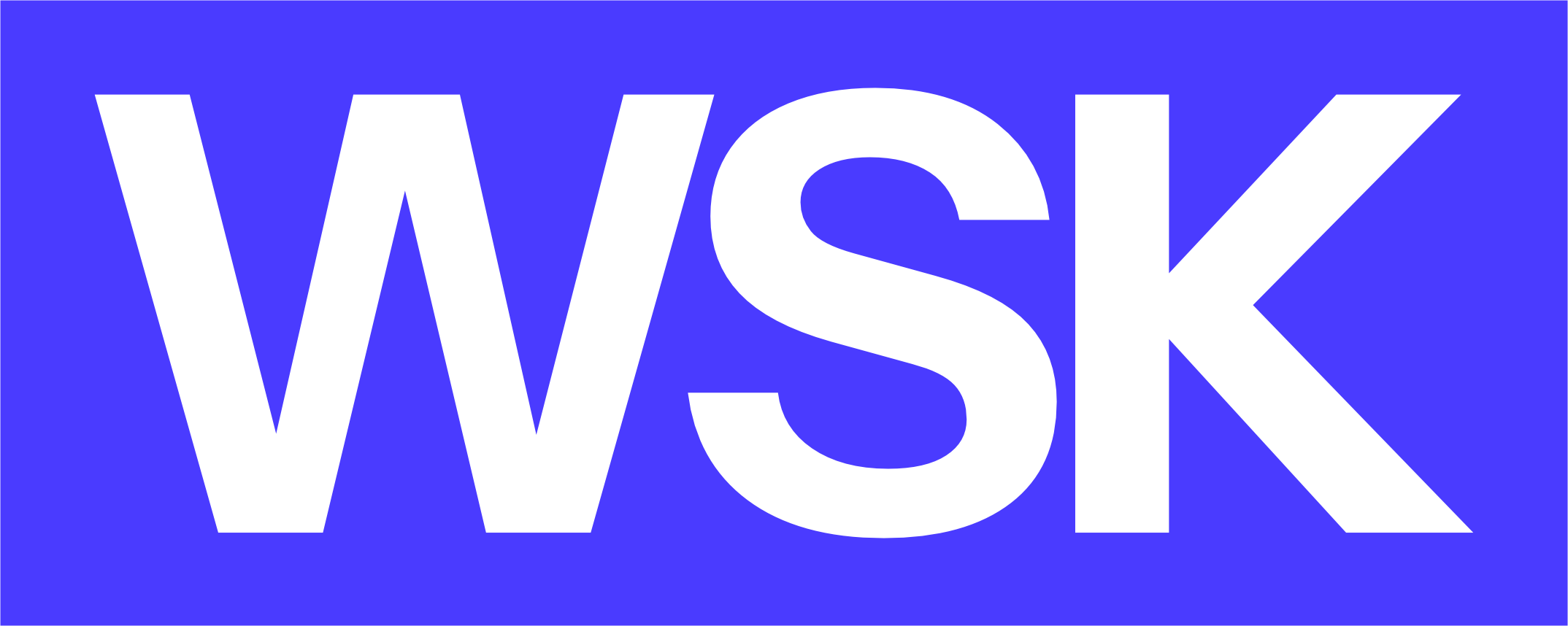 The image has the word "WISK" written in bold black letters on a blue background.