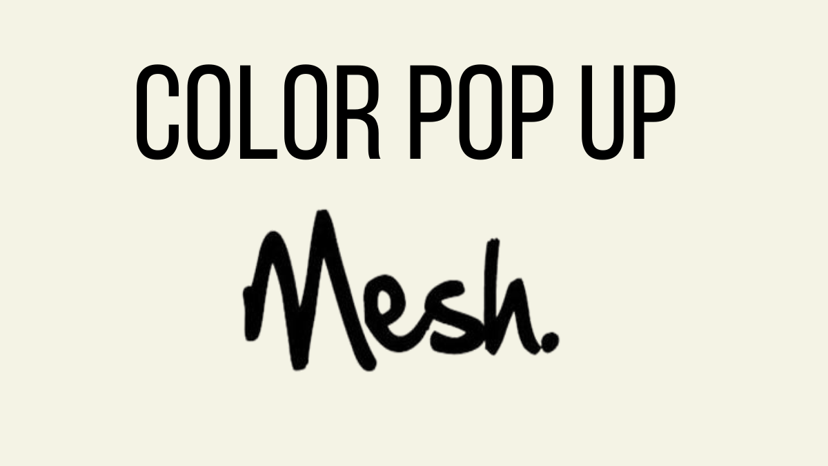 Mesh Color Event      April 22-23rd
