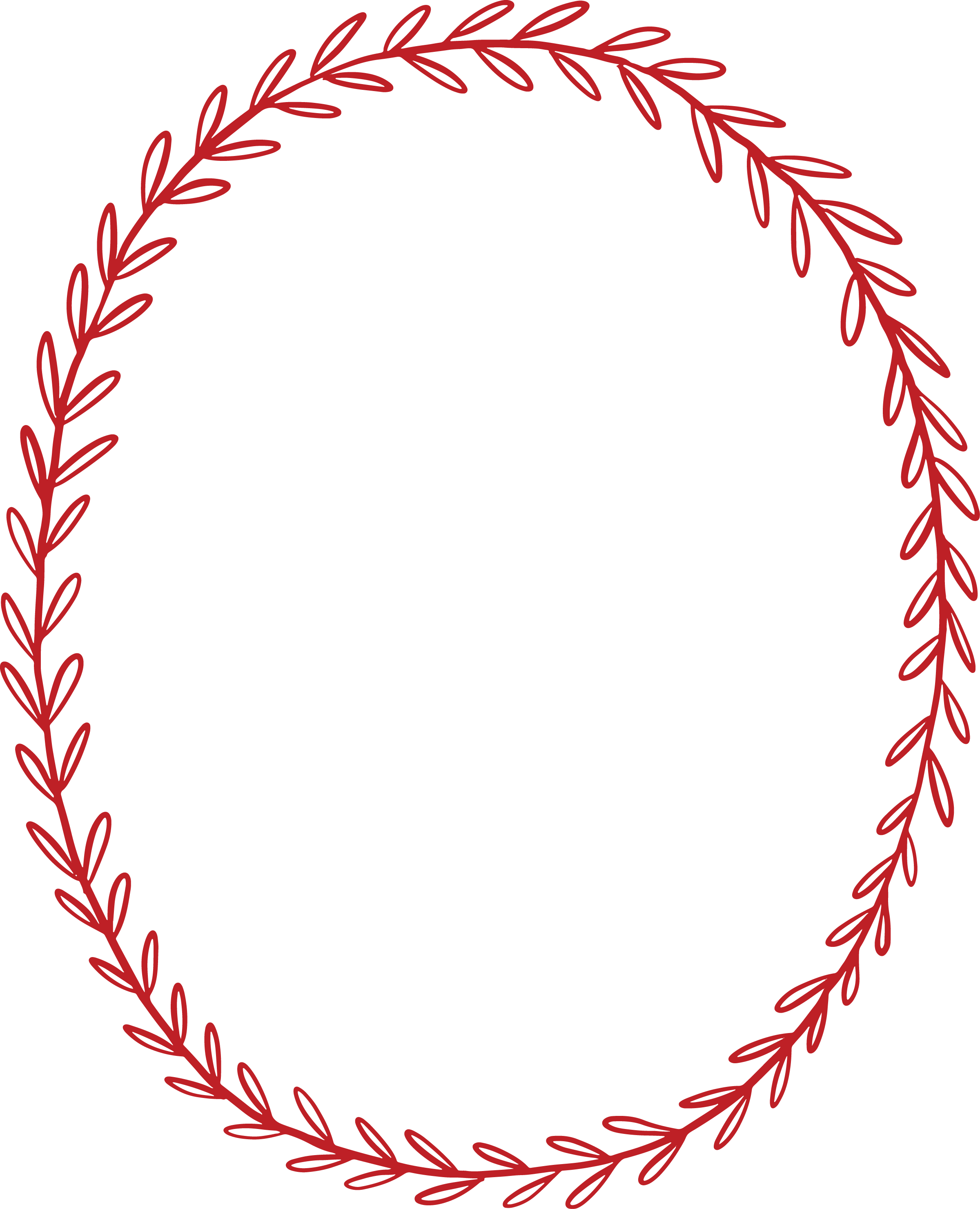 Decorative red photo frame