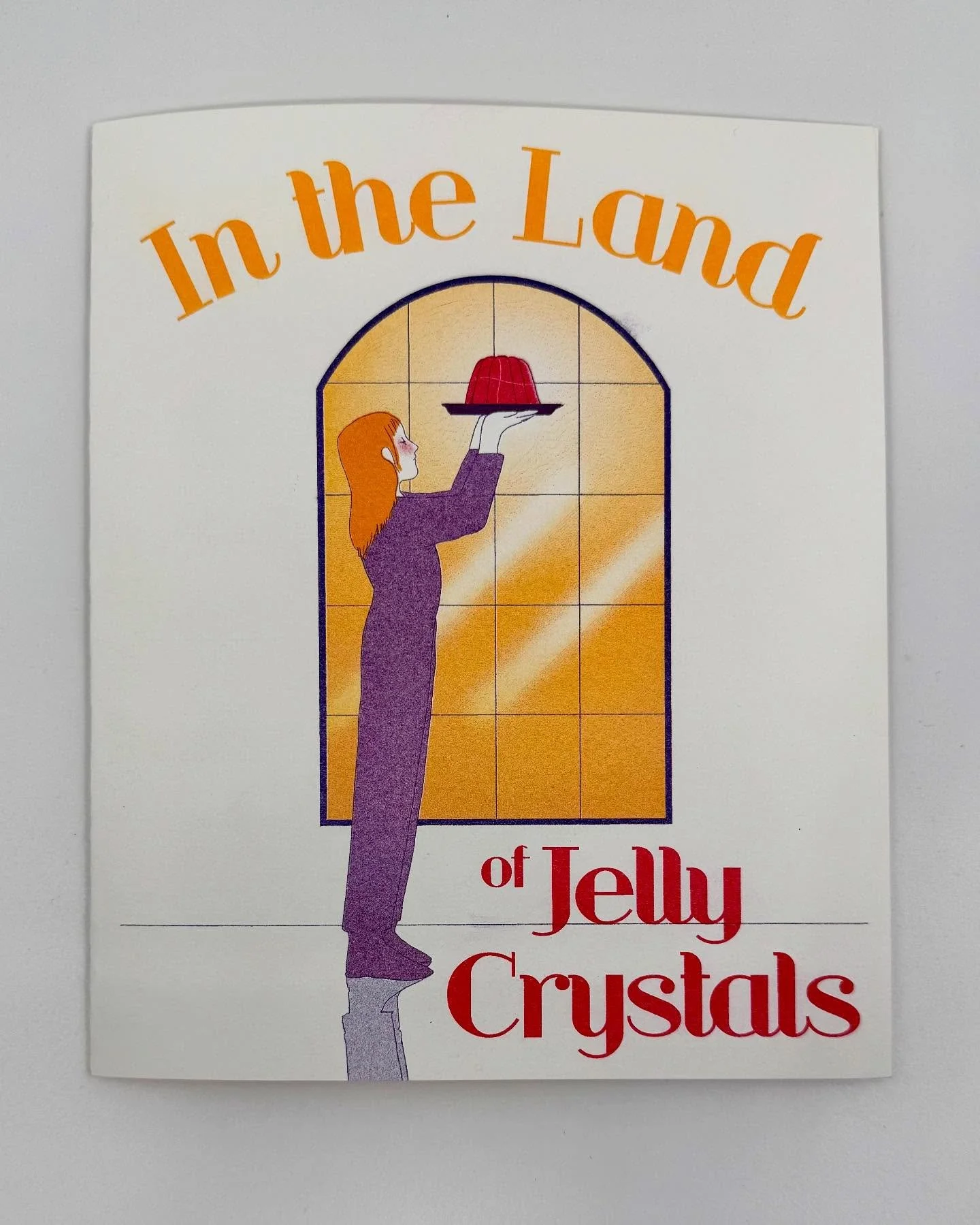 “In the Land of Jelly Crystals” is a new zine about jelly’s role in philosophical vitalism, the idea that living things are animated by some kind of spark or vital energy. 
It’s based on a 1926 promotional pamphlet from Royal
