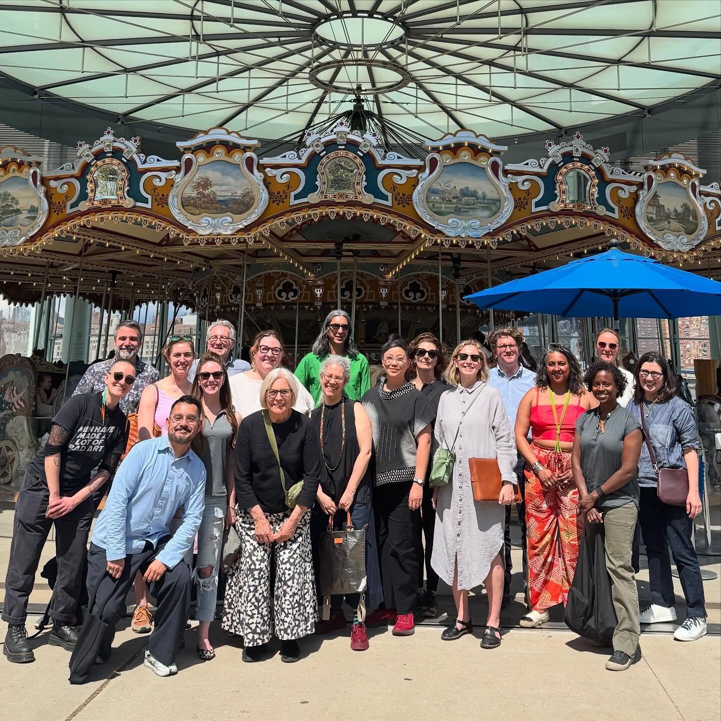 @haystack_school takes NYC! Thanks to a stellar board for 3 days of talking craft education, and to @brooklyninstitute for generously hosting us!

Plus:
1 carousel ride (courtesy of @janescarousel restorer @s_k_williams 🙏🏻)
1 incredible talk by @in