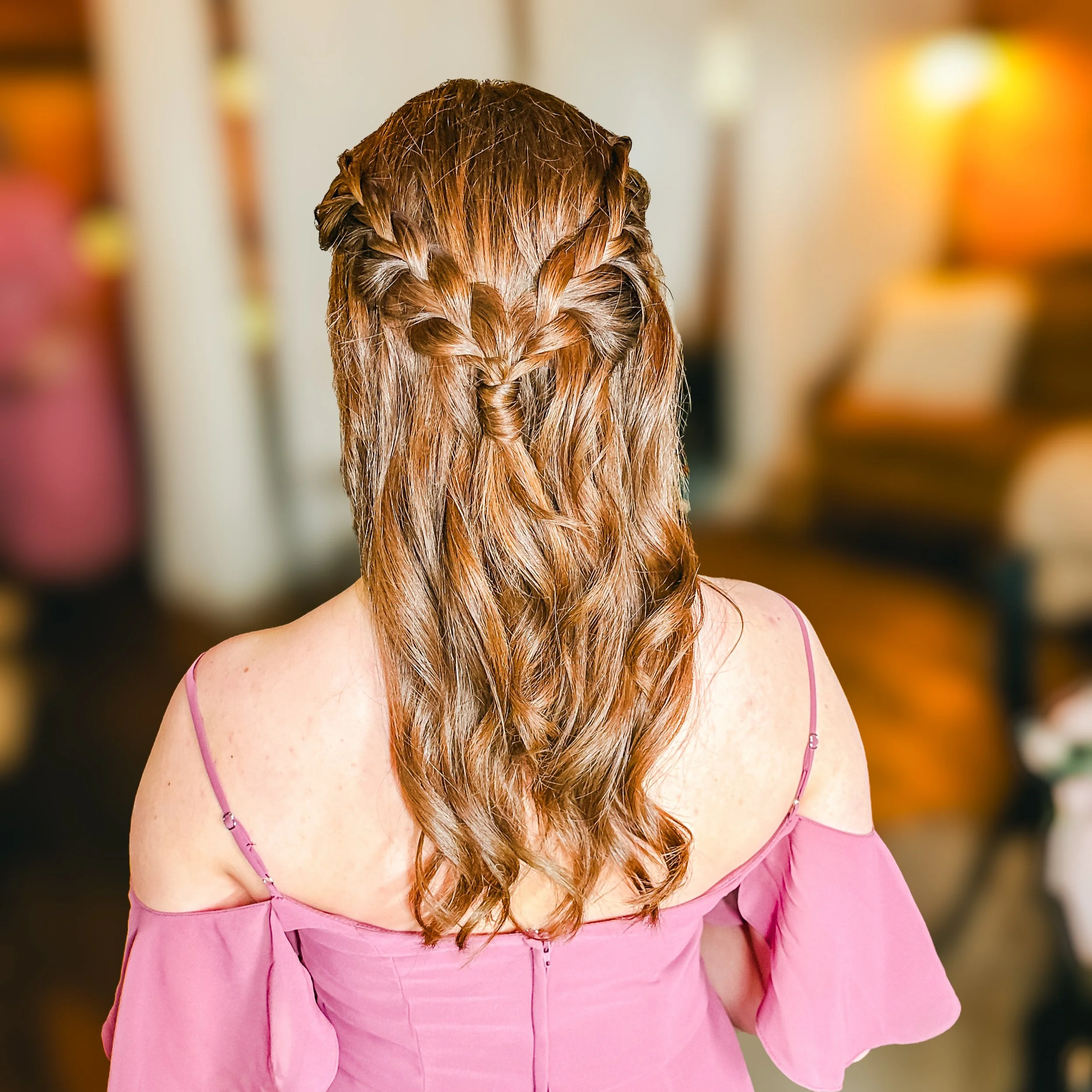 Oklahoma City Bridal Hair; Bridesmaid; Half-up; Stephanie Renee Bridal Hair