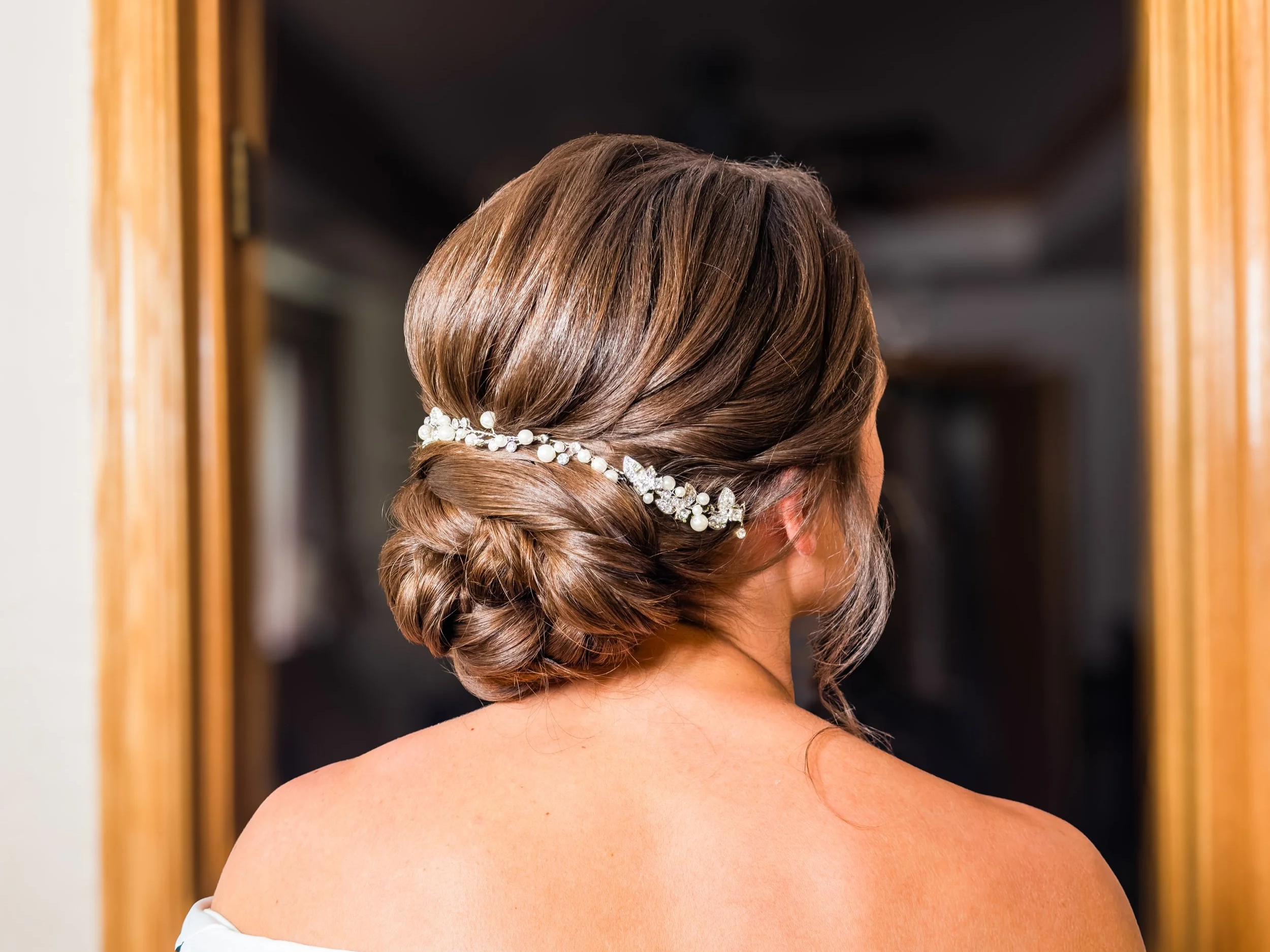 Oklahoma City Bridal Hair; BRIDE; Half-up; Stephanie Renee Bridal Hair