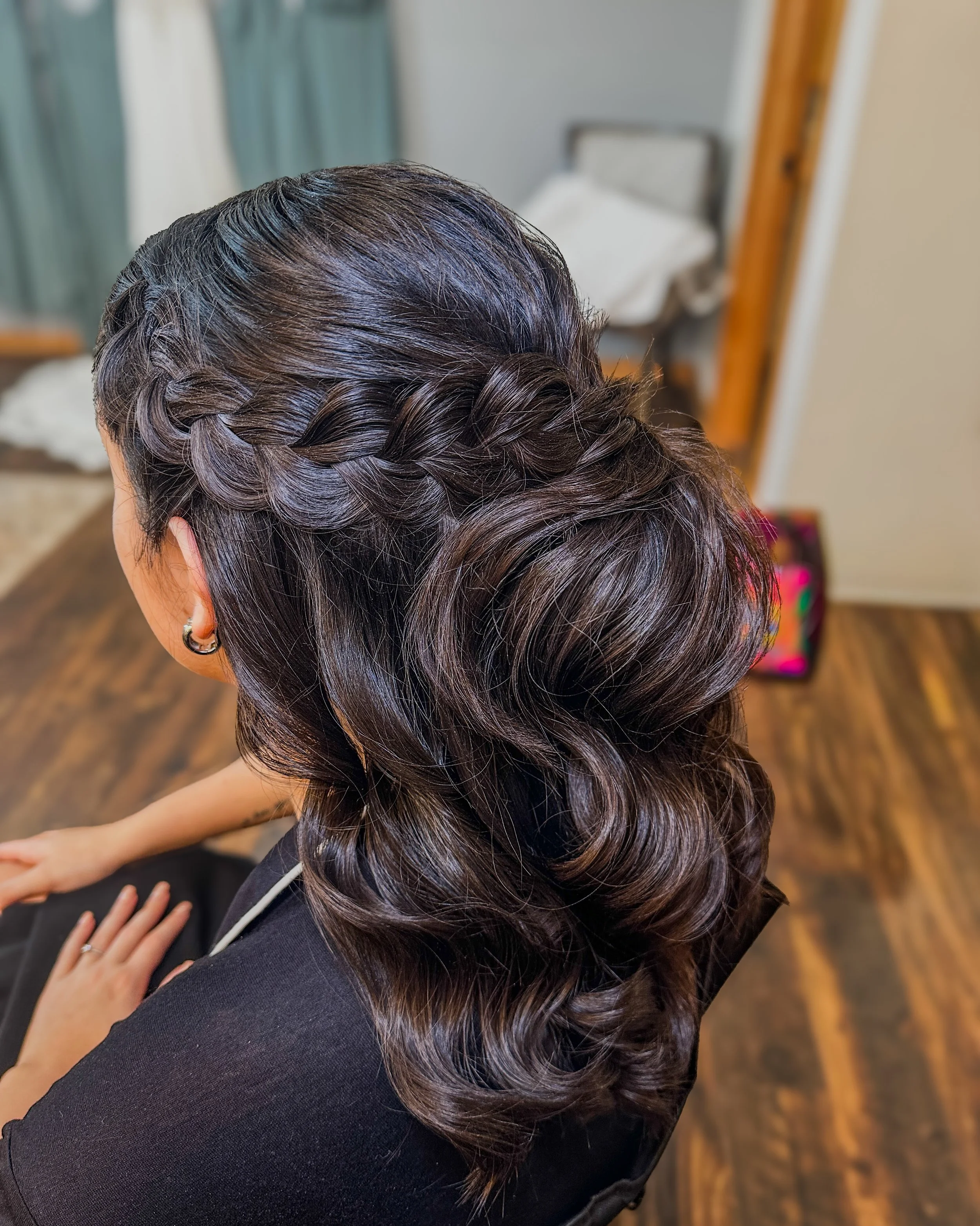 Oklahoma City Bridal Hair; Bridesmaid; Half-up; Stephanie Renee Bridal Hair