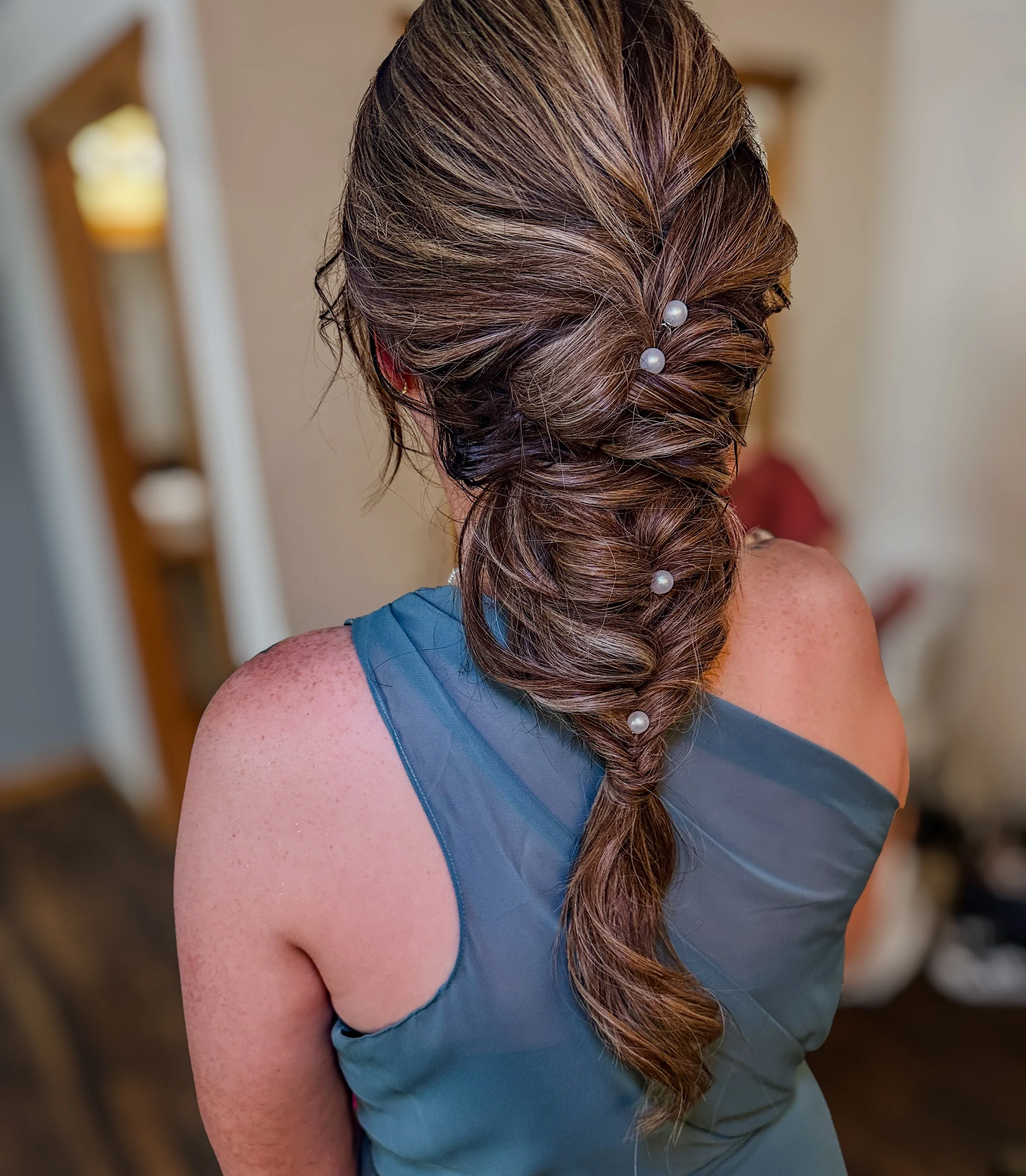 Oklahoma City Bridal Hair; Bridesmaid; Half-up; Stephanie Renee Bridal Hair