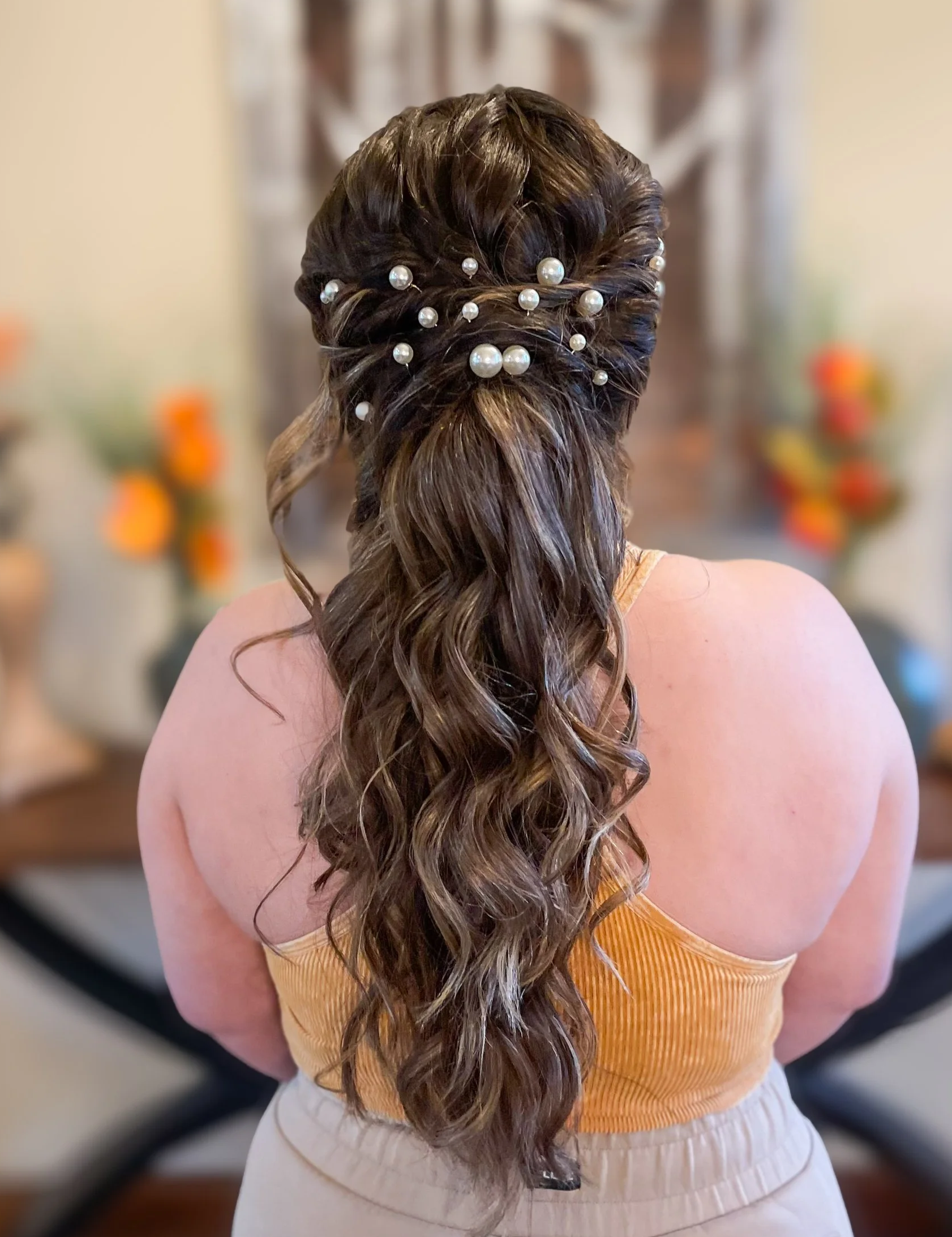 Oklahoma City Bridal Hair; BRIDE; Half-up; Stephanie Renee Bridal Hair