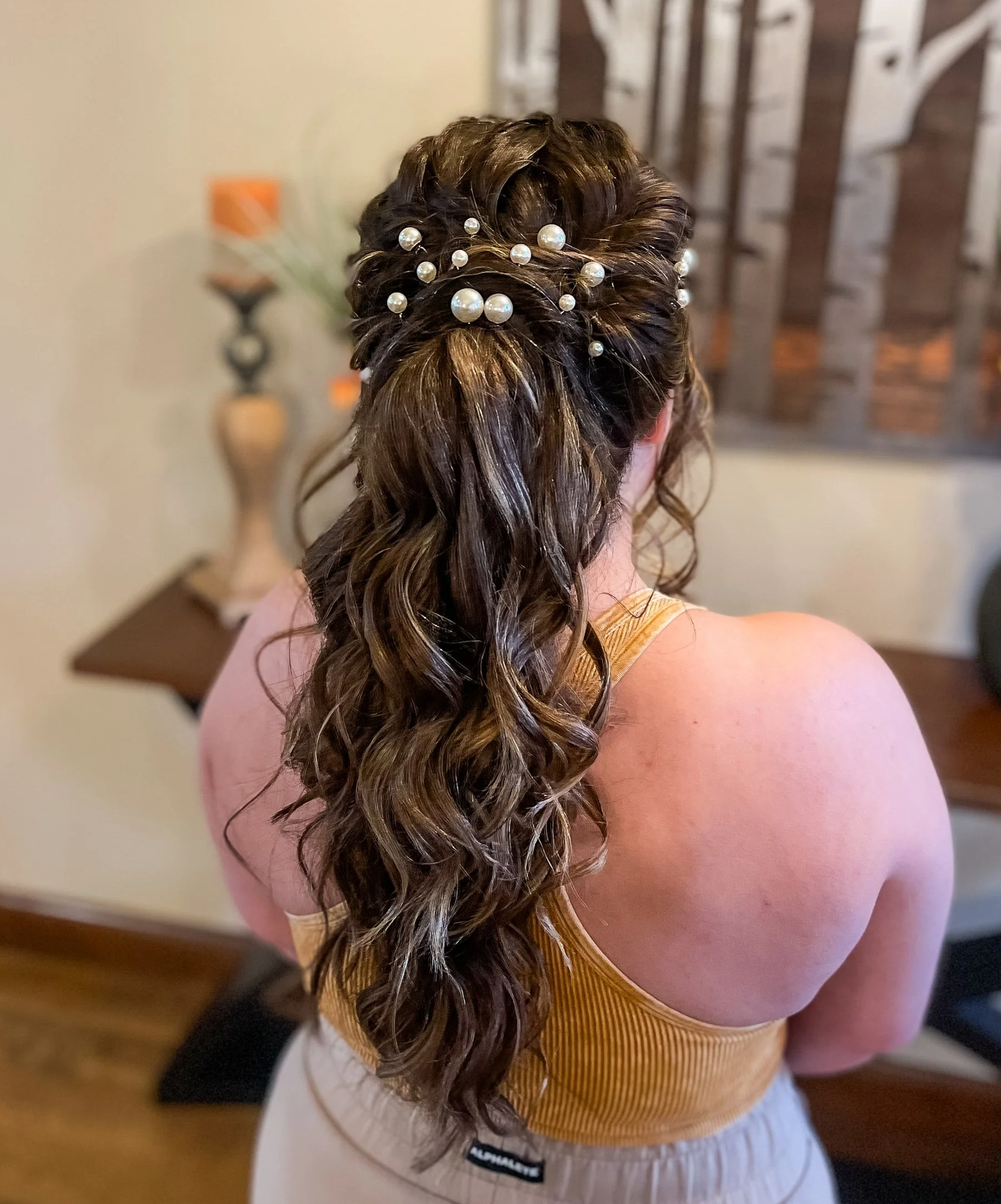 Oklahoma City Bridal Hair; BRIDE; Half-up; Stephanie Renee Bridal Hair