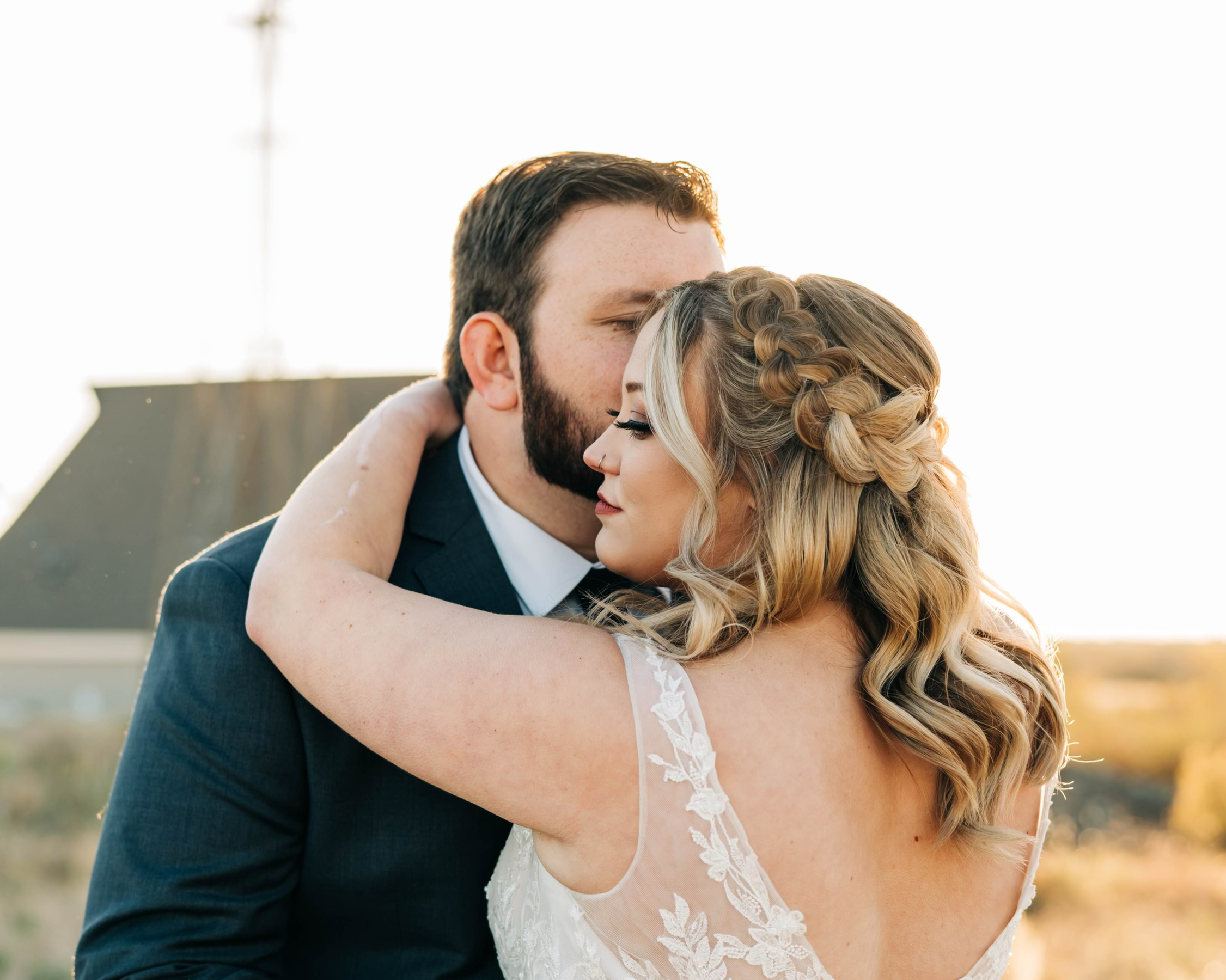 Oklahoma City Bridal Hair; BRIDE; Half-up; Stephanie Renee Bridal Hair