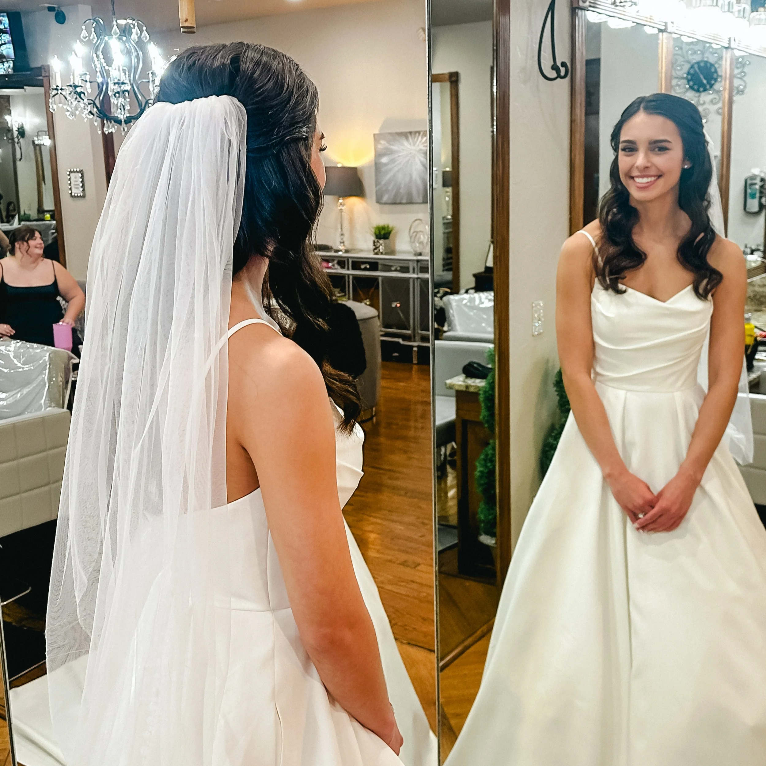 Oklahoma City Bridal Hair; BRIDE; Half-up; Stephanie Renee Bridal Hair