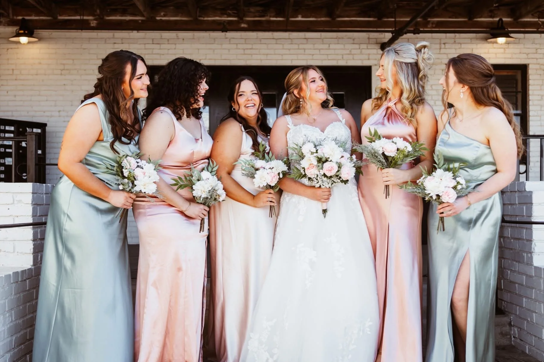 Bridesmaids hair, half-up dos, Oklahoma City weddings