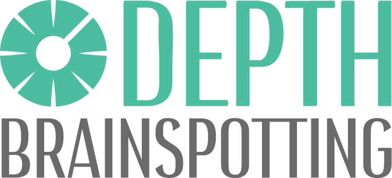 Logo with a stylized eye design and the text 'Deep Brainspotting' in turquoise and gray.