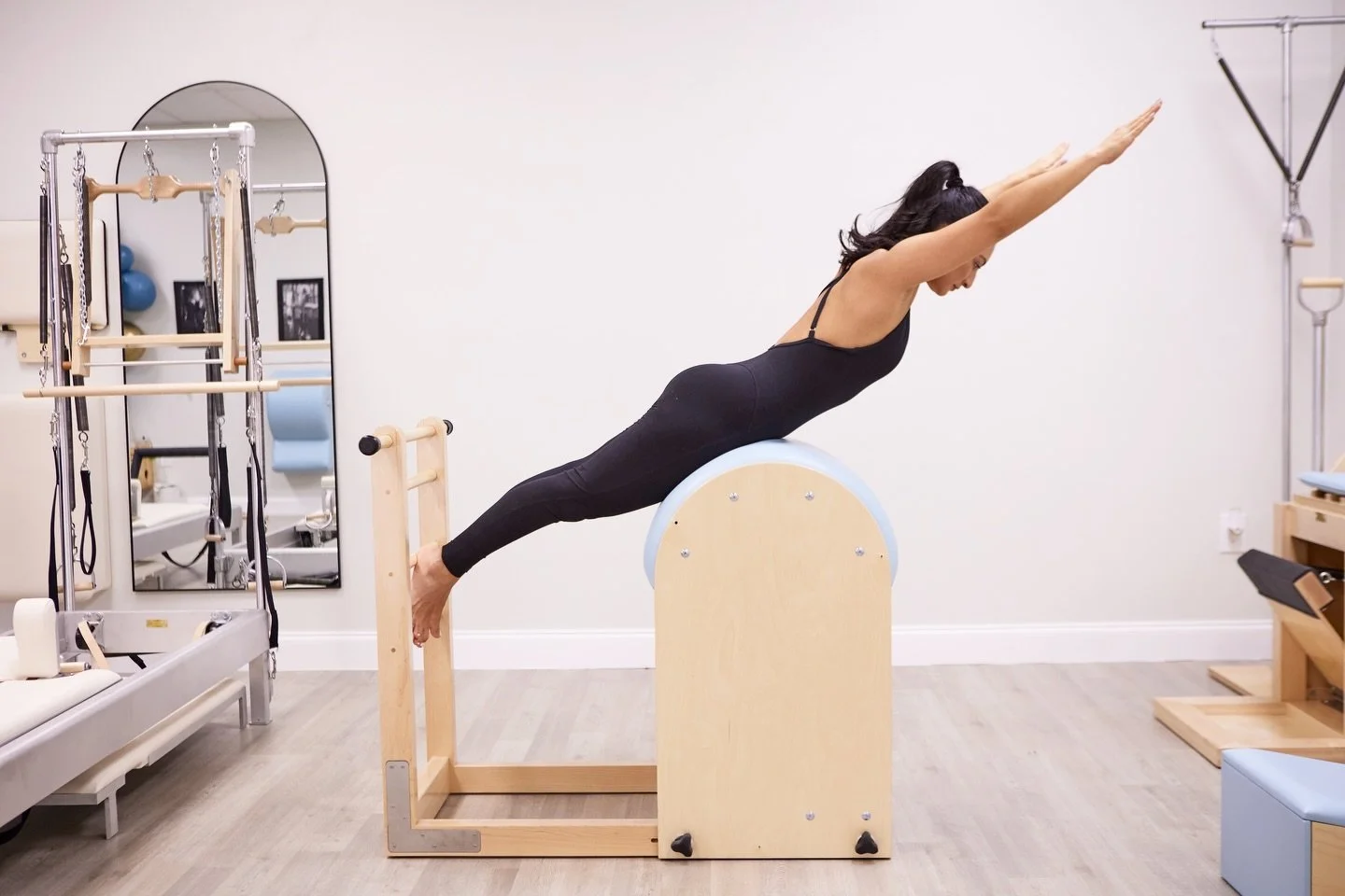 May Apparatus of the month by @gratz_pilates 

The ladder barrel is my absolute favorite apparatus allowing free but supported extension in various ways ✨

#classicalpilates #jupiterfl #pilatesladderbarrel