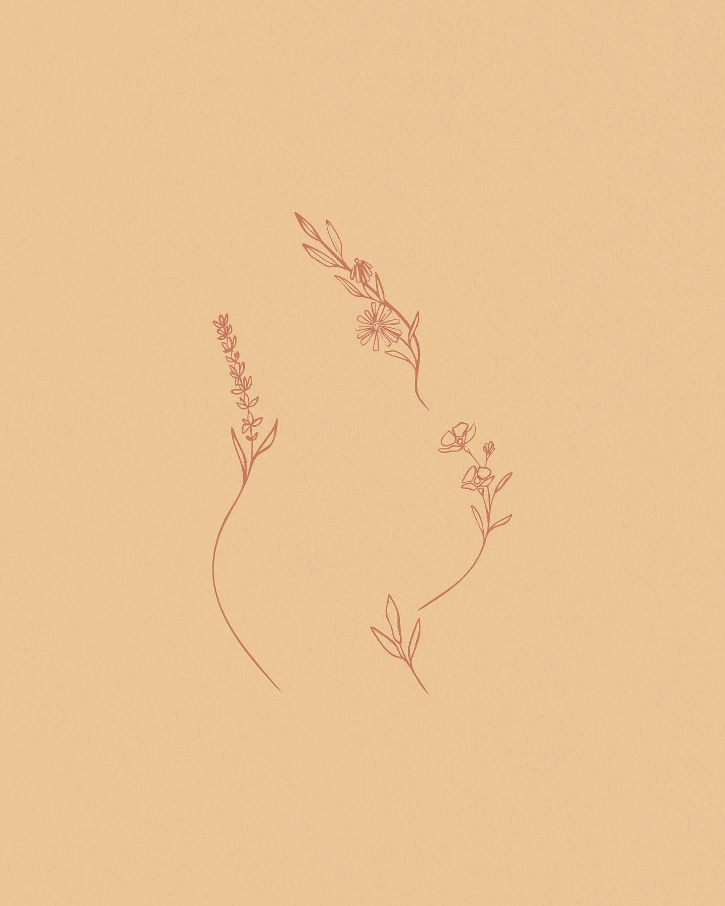 These little blooms needed their moment in the light 🌸 this unused mark for a doula + yoga business has a special place in my heart and deserves a spot on the feed 

We just wrapped up this branding and I am obsessed with how it turned out 🫶🏼 can&