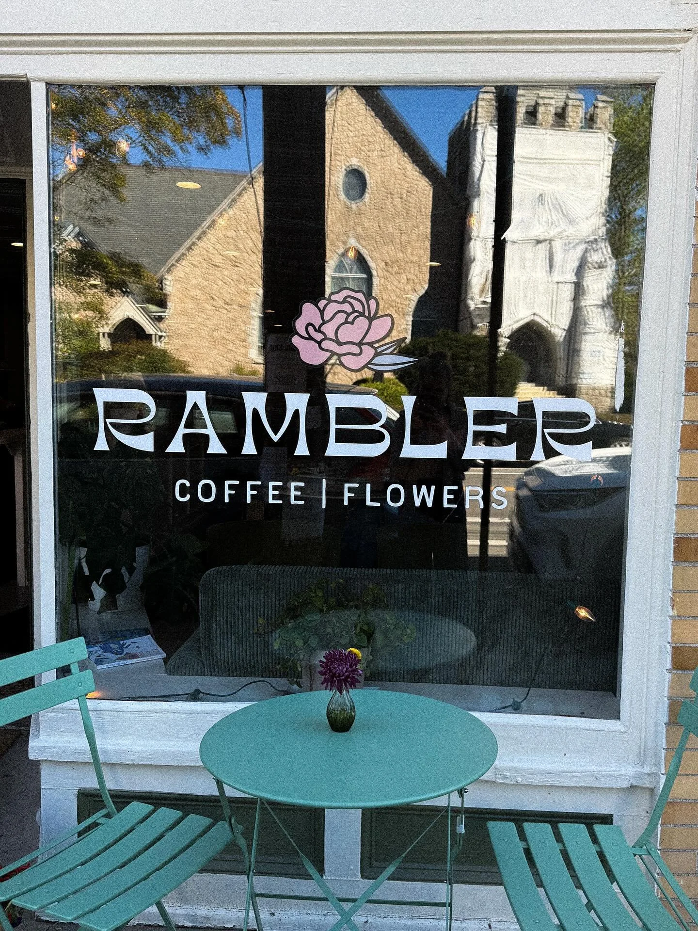 Branding in the wild 🌸☕️ paid a quick visit this morning to @ramblermaine for the best pumpkin spice latte of my entire life and to finally see their new branding in person 

Seeing branding IRL will never get old