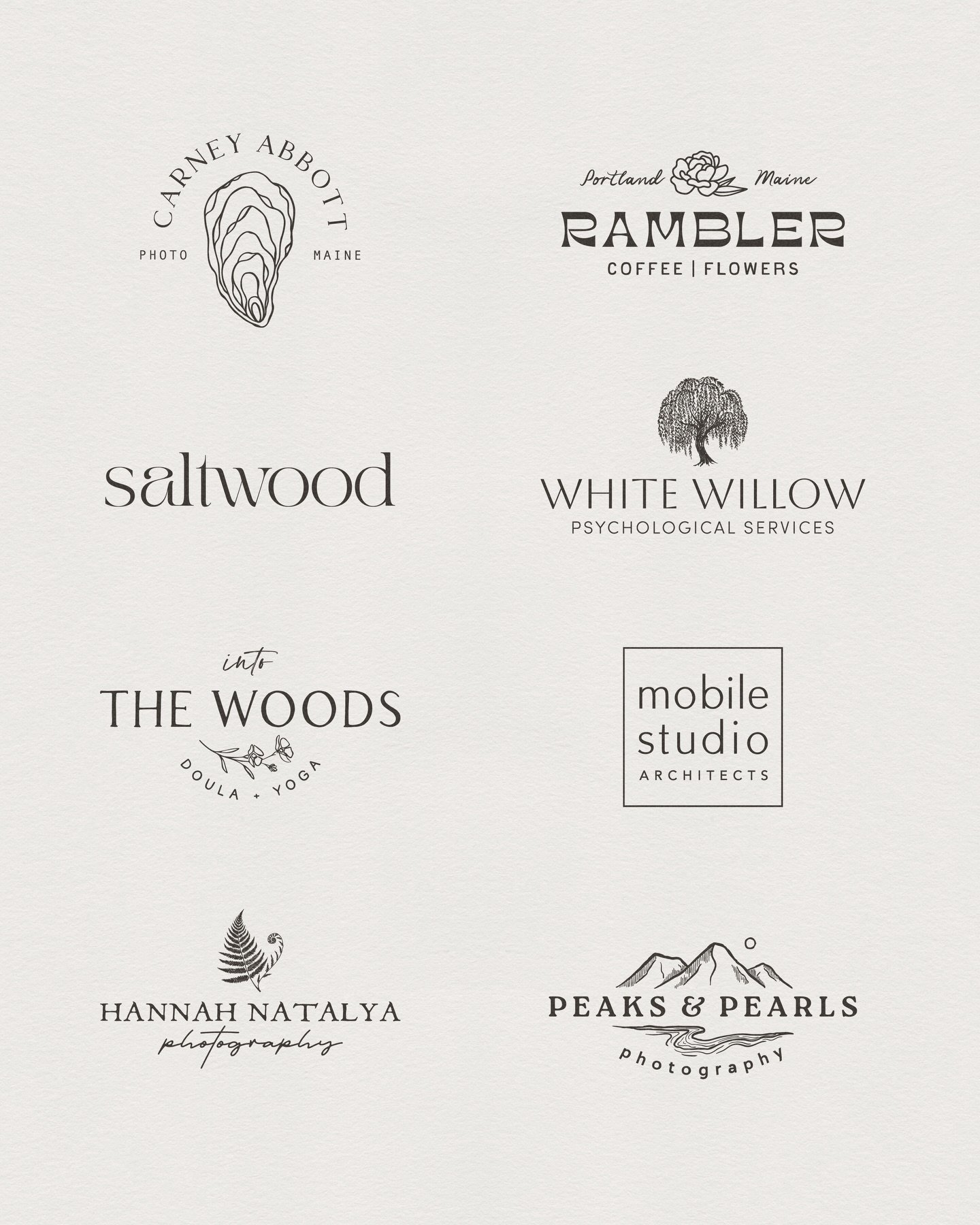 2025 LOGO FOLIO ✨ 
minus a few that haven&rsquo;t launched yet 

I love looking back at all the different brands I worked with over the past year - such a wide variety of business and graphic styles 

At first I was like wow so few projects 😅 and th
