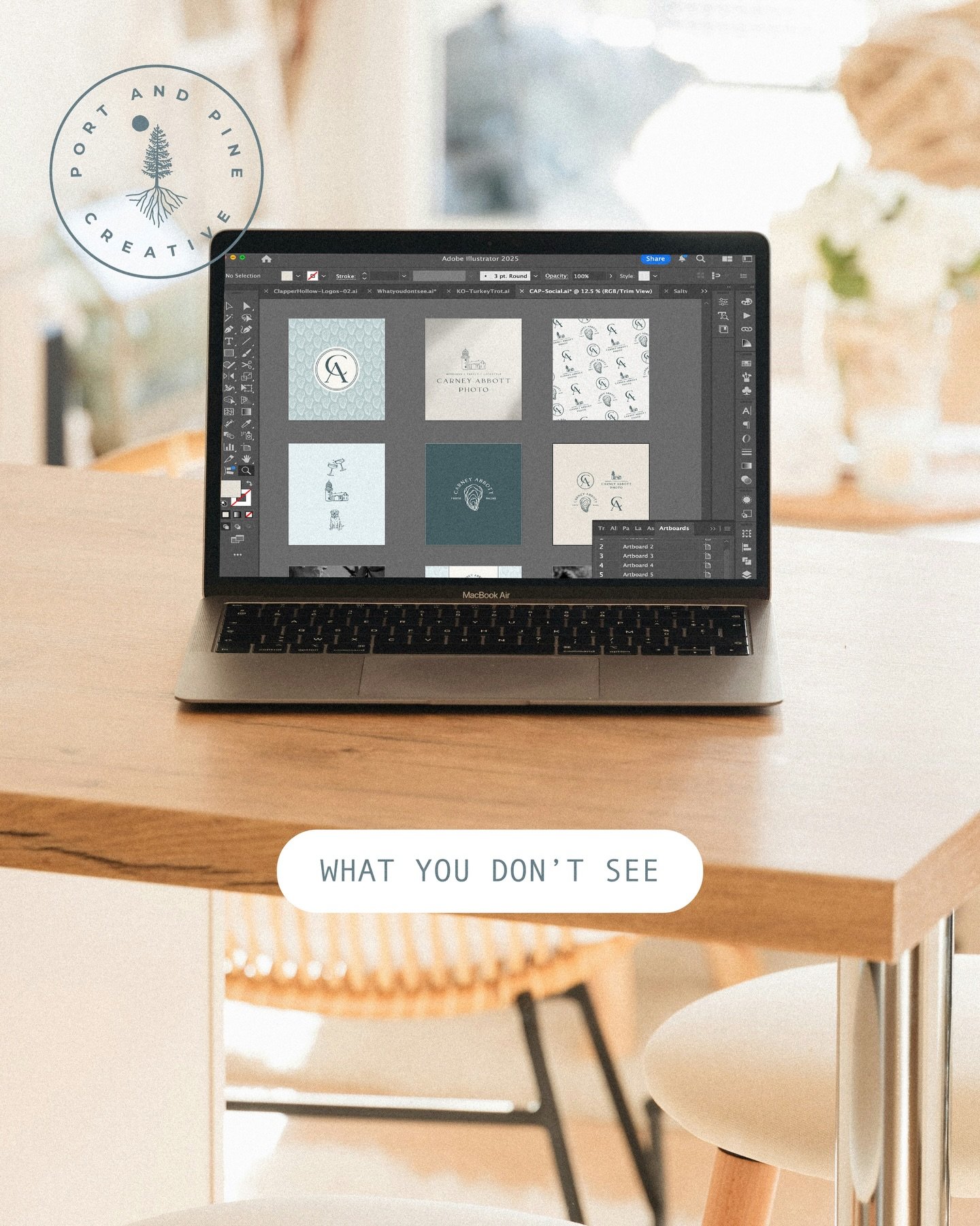 What you don&rsquo;t see 👀

So much goes into every design project that is way less exciting than actually designing the branding. Here&rsquo;s a peek at some of the stuff you don&rsquo;t get to see

Hours combing through and collecting inspiration 