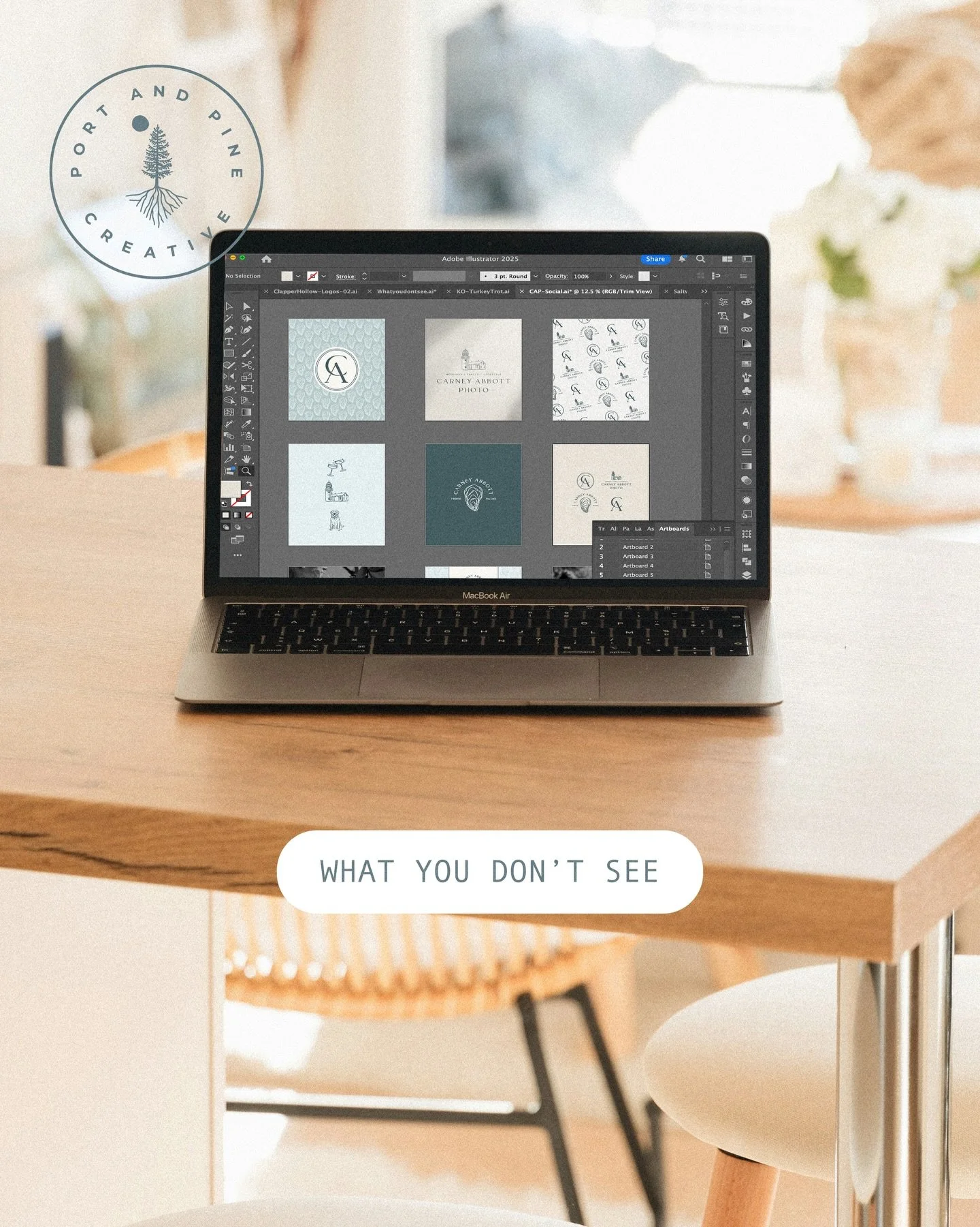 What you don&rsquo;t see 👀

So much goes into every design project that is way less exciting than actually designing the branding. Here&rsquo;s a peek at some of the stuff you don&rsquo;t get to see

Hours combing through and collecting inspiration 