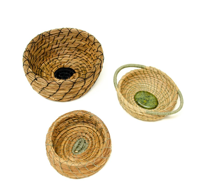 Pine Needle Baskets at the Wende Museum 