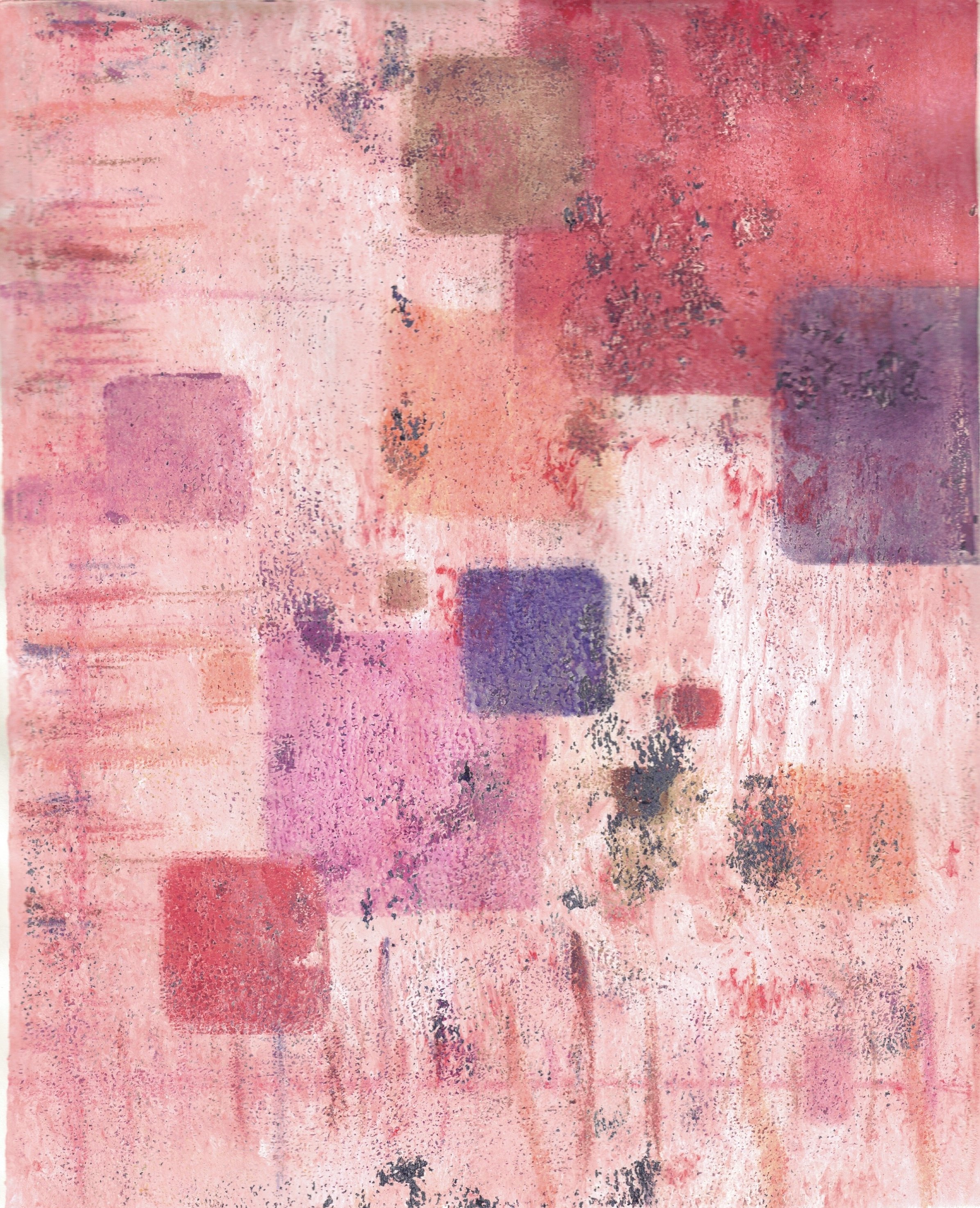 Boundaries #3 - 2025 - Acrylic & Pastel on Paper