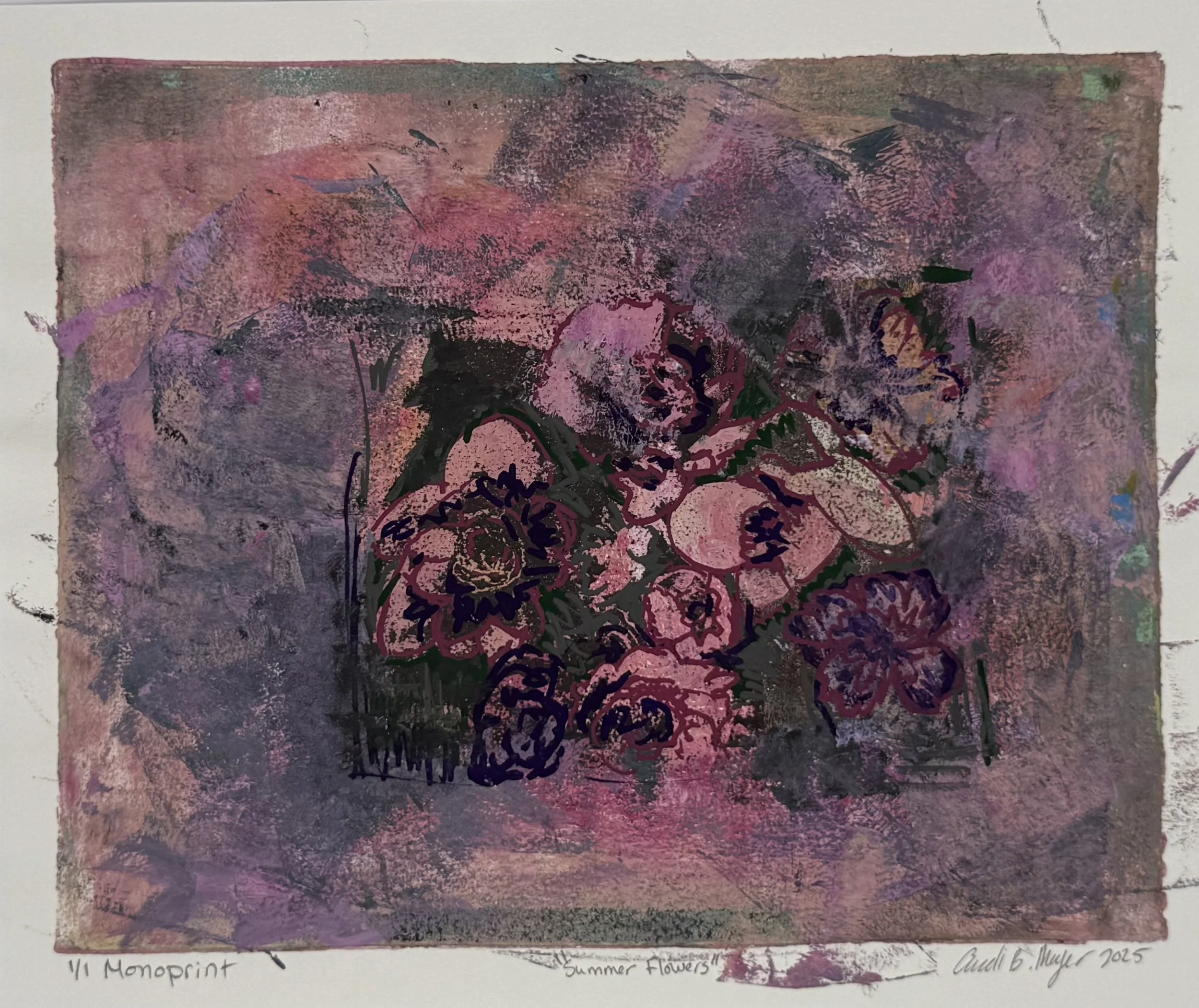 Summer Flowers - 2025 - Acylic on Paper