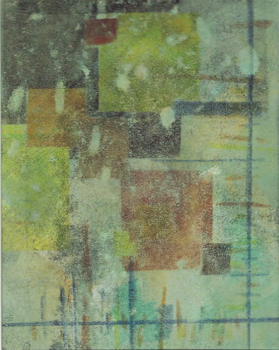 Boundaries #1 - 2025 - Acrylic & Pastel on Paper 