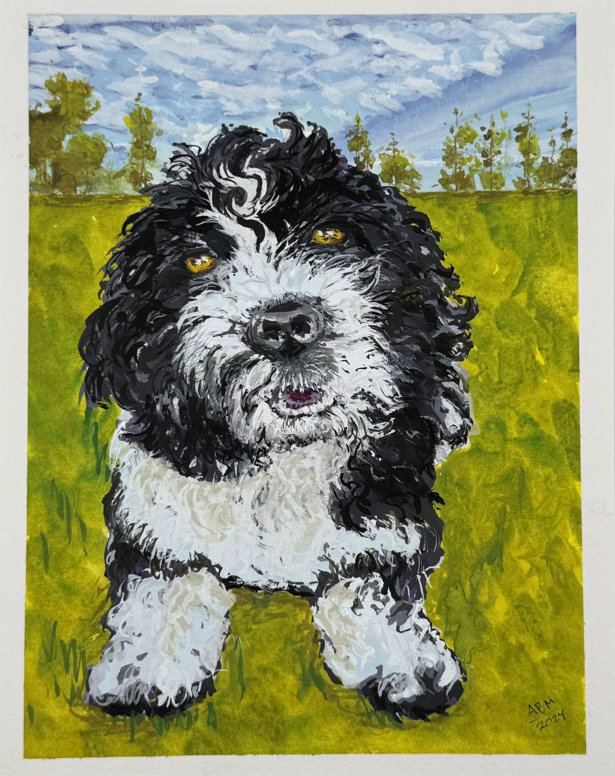 Winston - 2024 - Gouache on paper