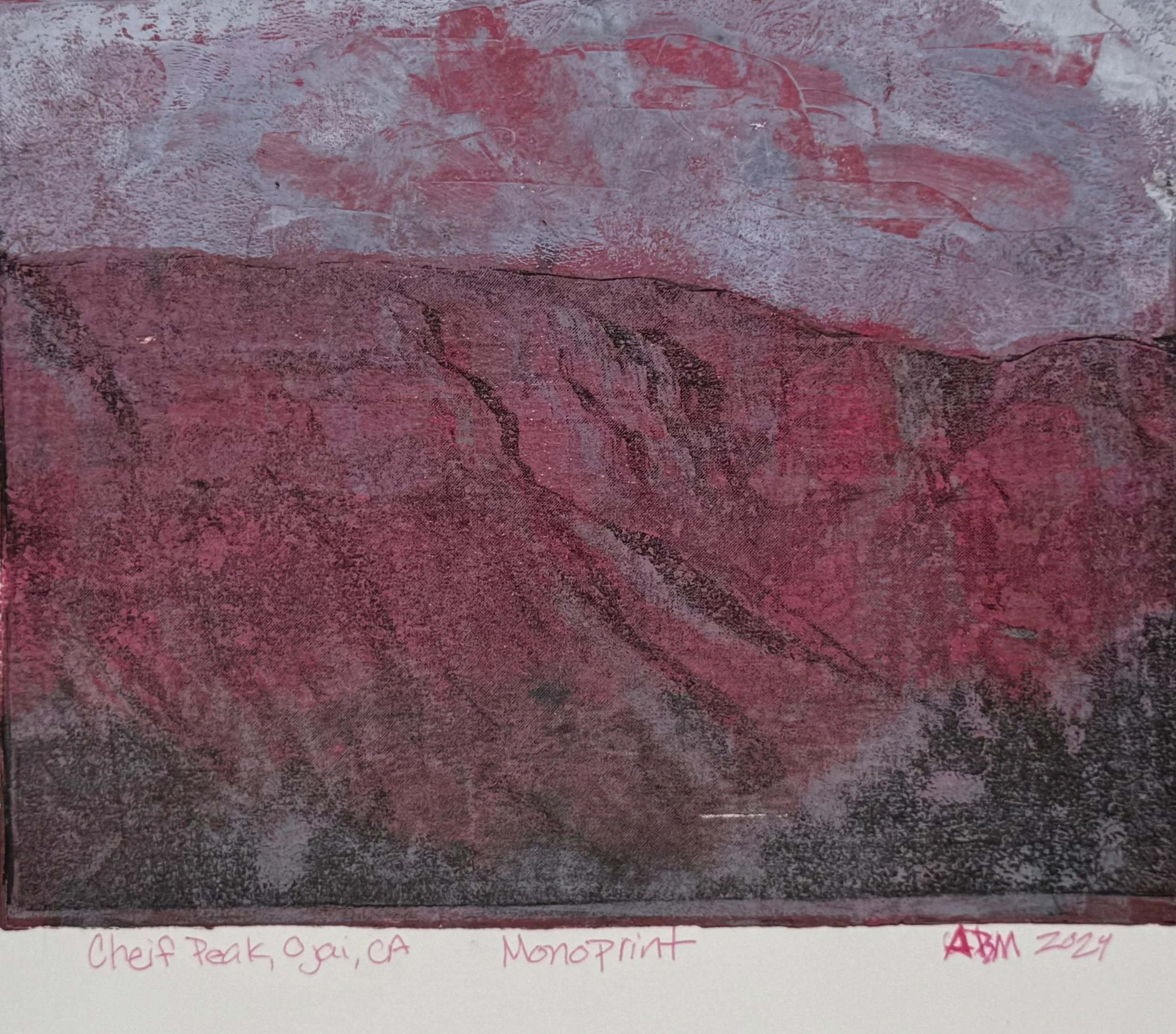 Cheif Peak - 2024 - Acrylic on Paper