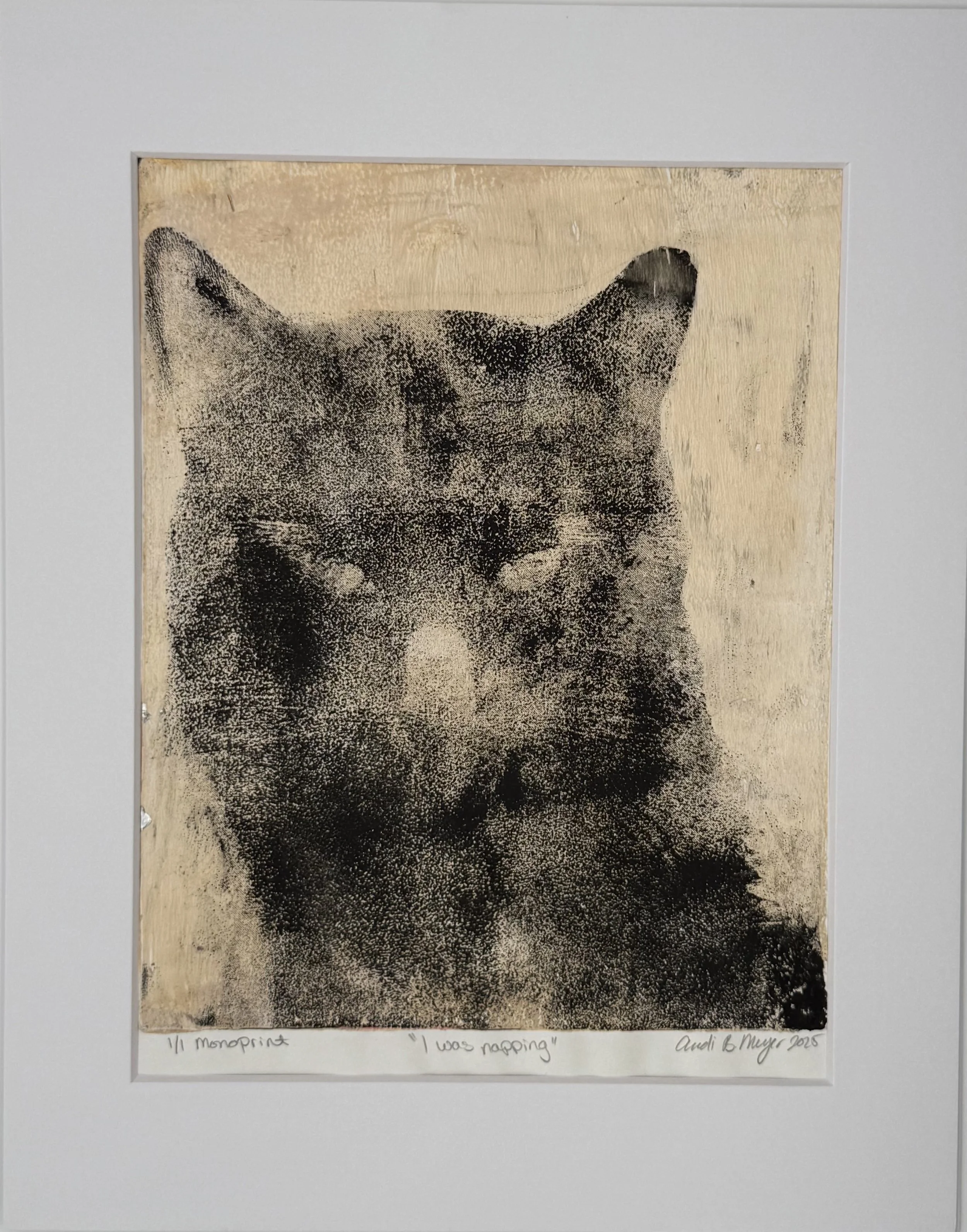 I Was Napping - 2025 - Acrylic on Paper - sold