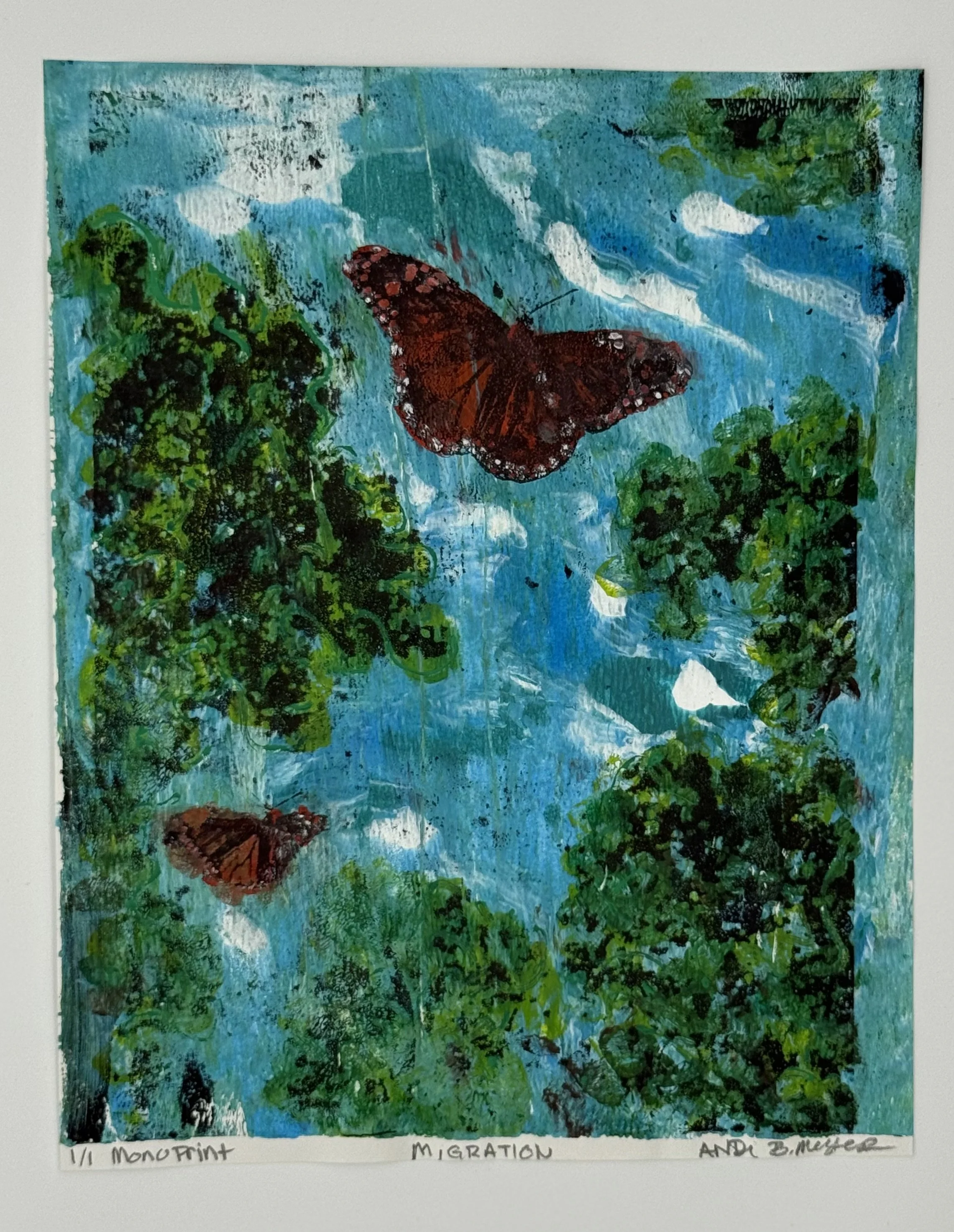 Migraition - 2024 - Acrylic on Paper