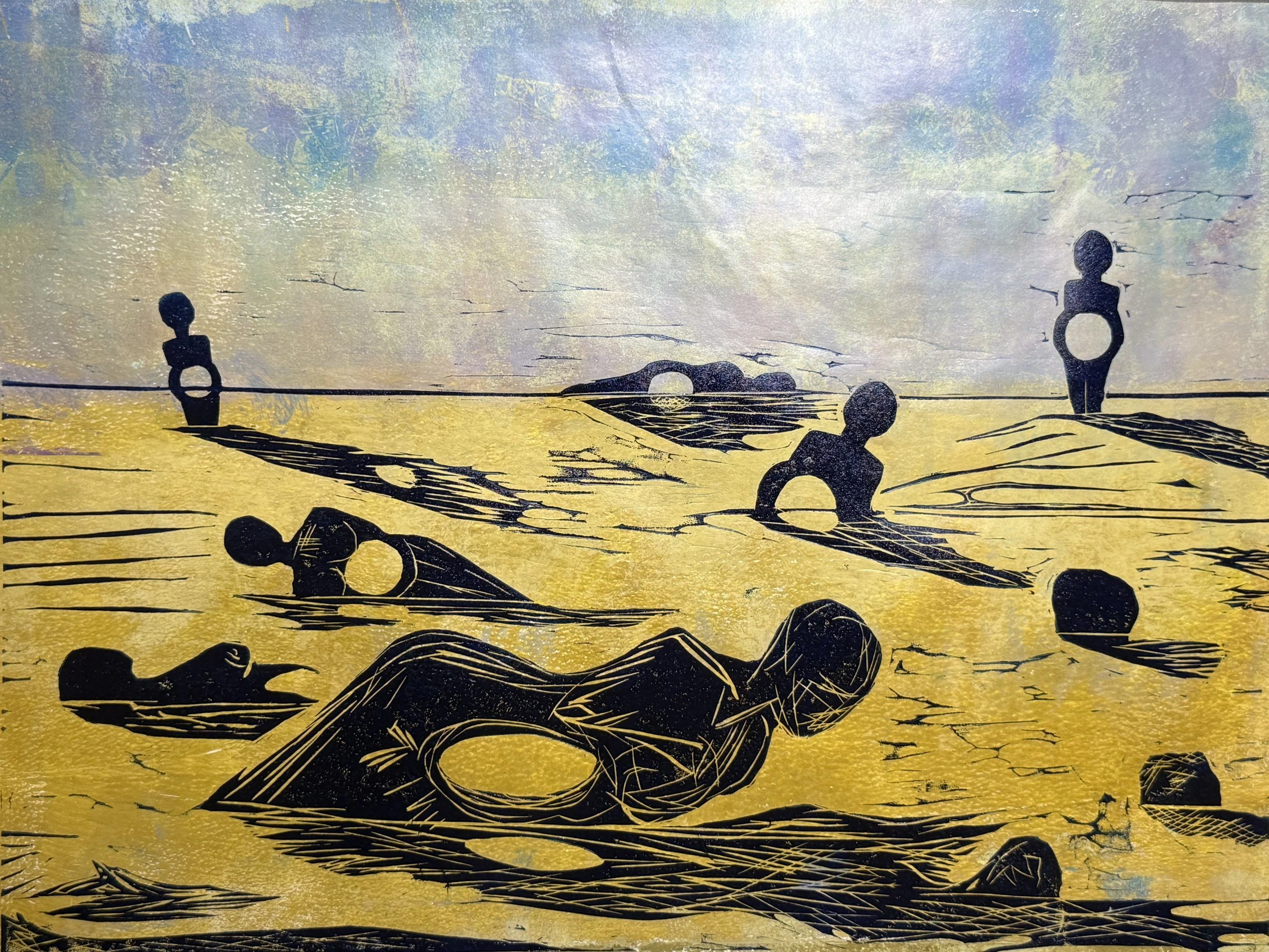 Shadow Mother 4 - 2026 - Acrylic, Ink, Paper