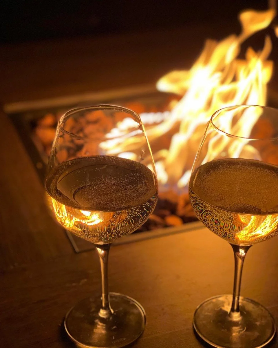 wine by the fire