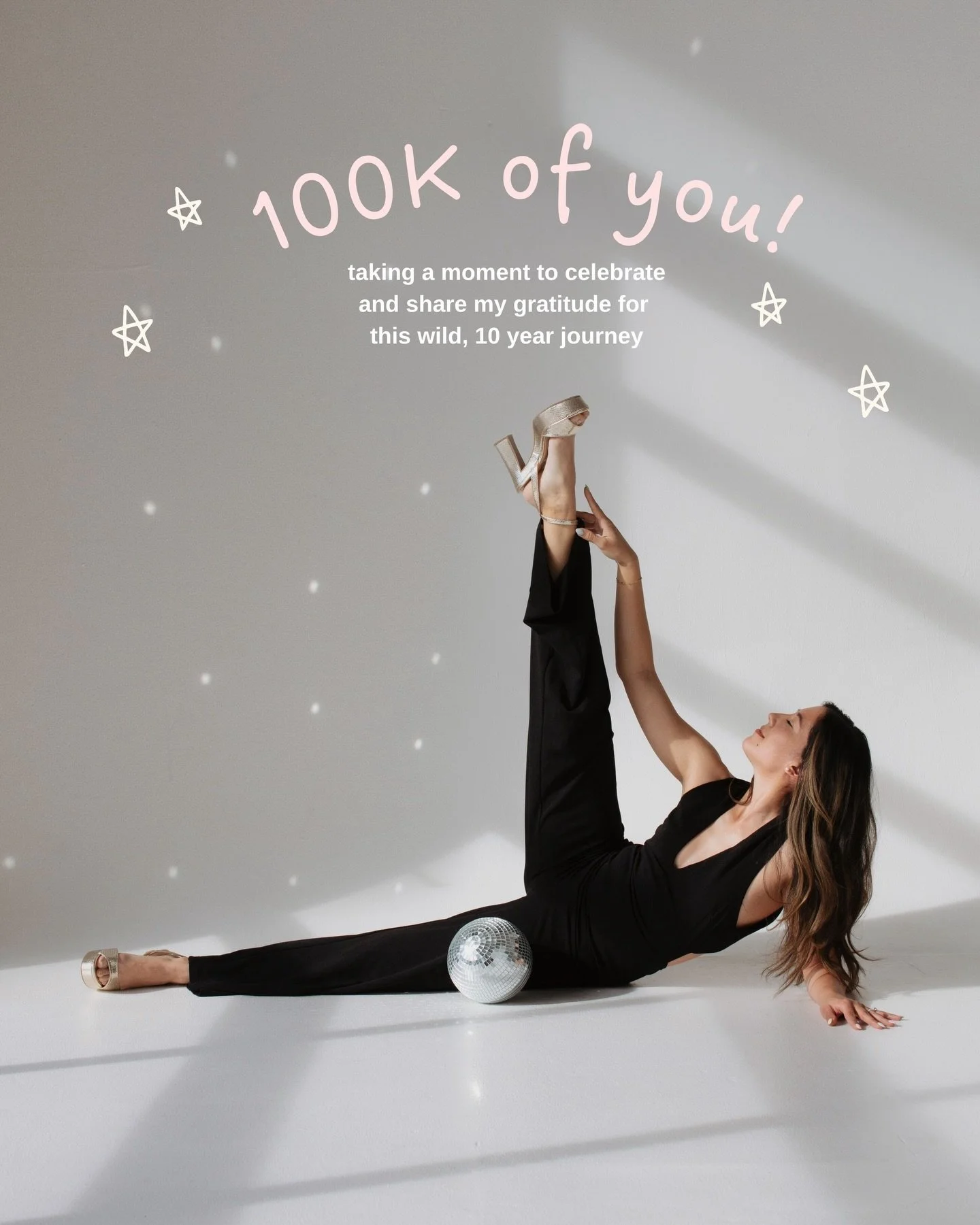Celebrating 100k of you 💕🥹. It&rsquo;s still hard for me to wrap my head around how much this beautiful community has grown and what we have built together over the past decade!

What started as a fun way to document my yoga journey all those years