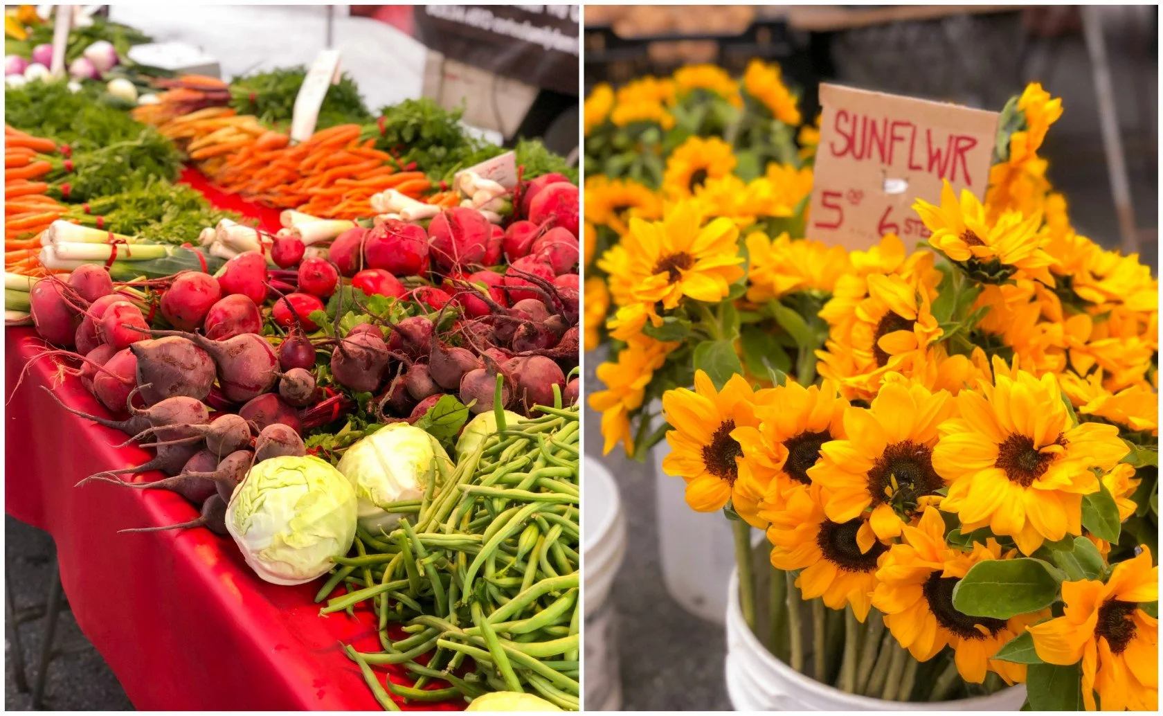 downtown SLO farmer's market