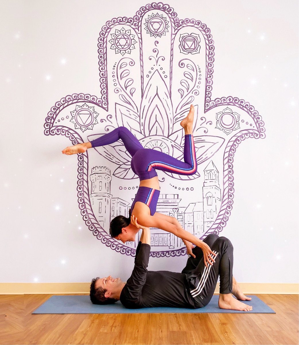 partner yoga at the yoga house