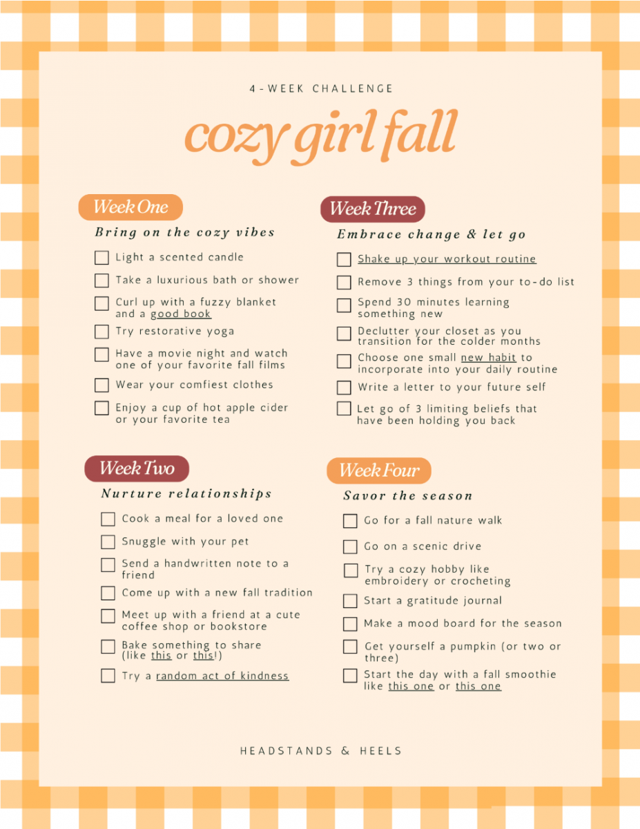 2024 Cozy Girl Fall Challenge