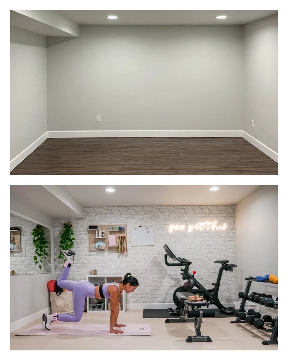 DIY Home Gym: Basement Transformation Part 1 — Life With Mel Phillips
