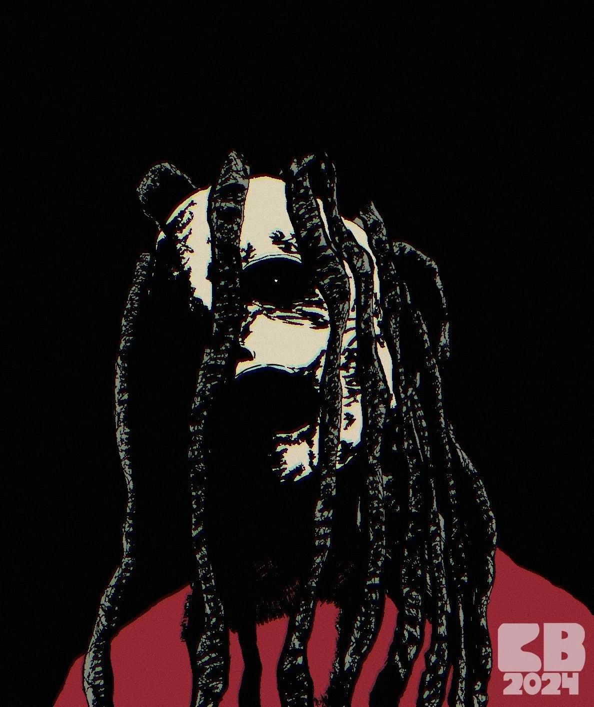 Slipknot #8 - Pen and ink + Procreate - 2024