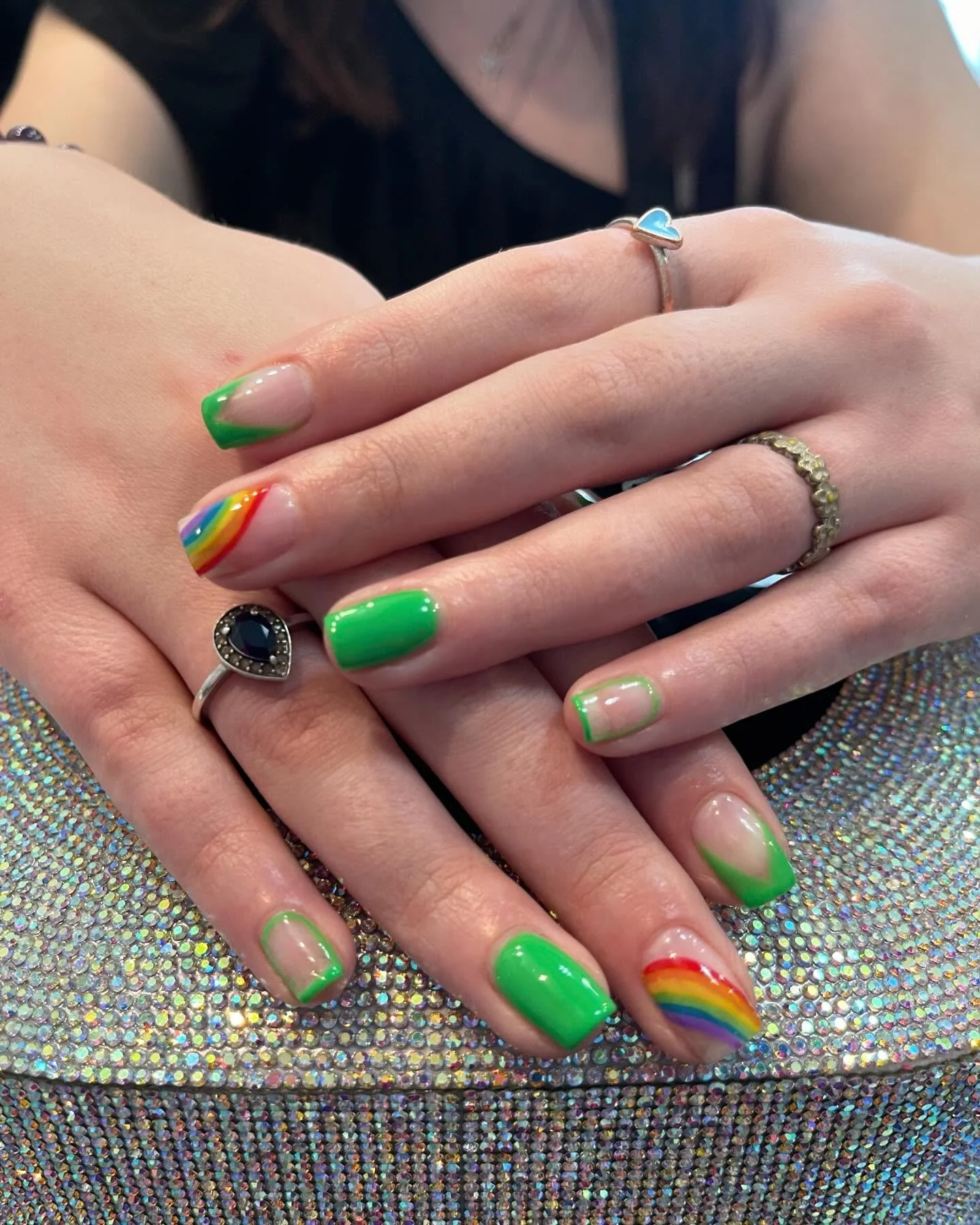 St. Patty&rsquo;s Day Nails 🍀🌈⭐️

Manicure and Nail Art by Kaitlyn 

ACTIVE MILITARY, NEWTOWN RESIDENTS, AND W&amp;M STUDENTS RECEIVE 10% OFF! 

Call 757-229-2440 to book your appointment! 

#vanailtech #vasalon #vanails #williamsburgva #williamsbu
