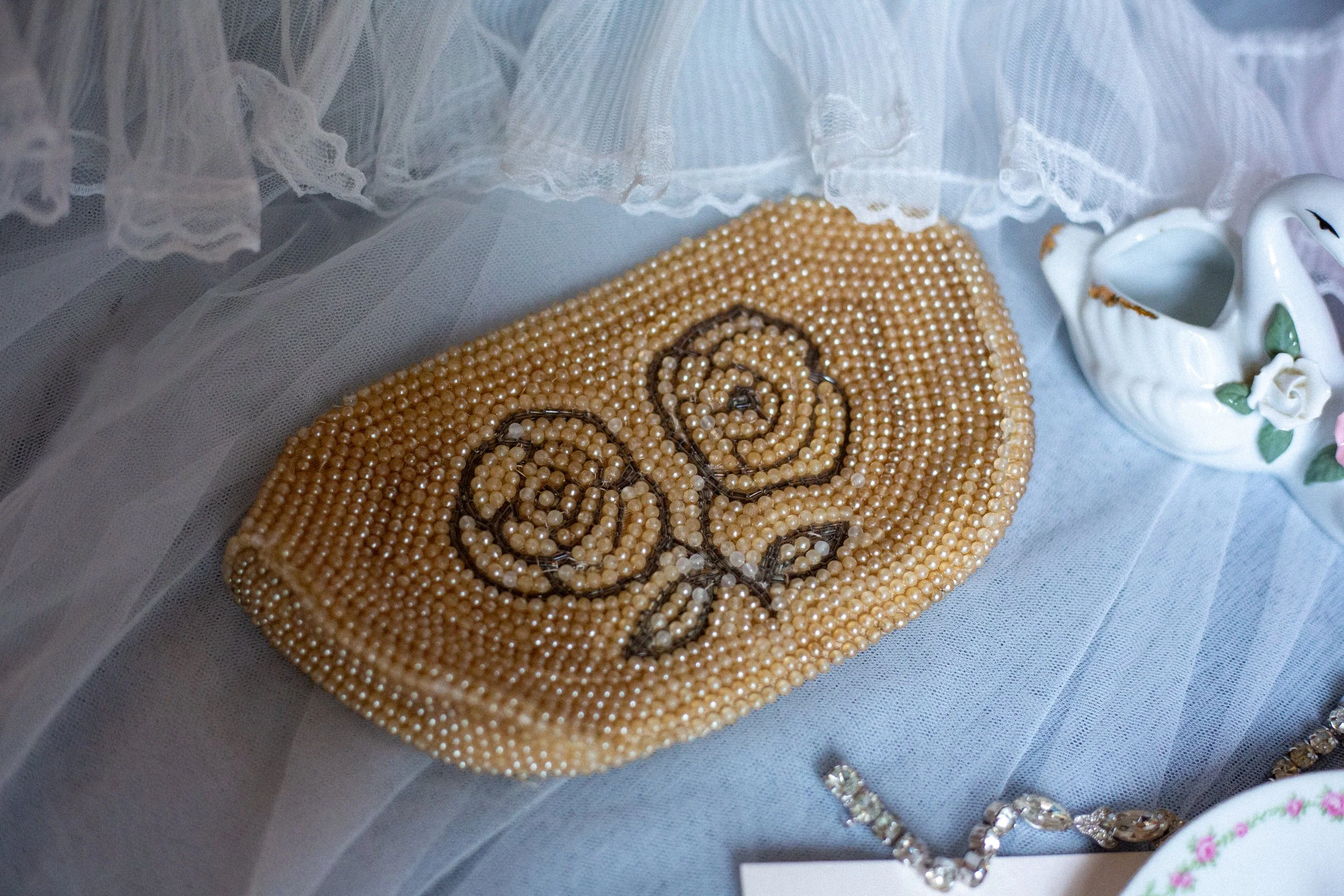 Vintage Beaded Clutch