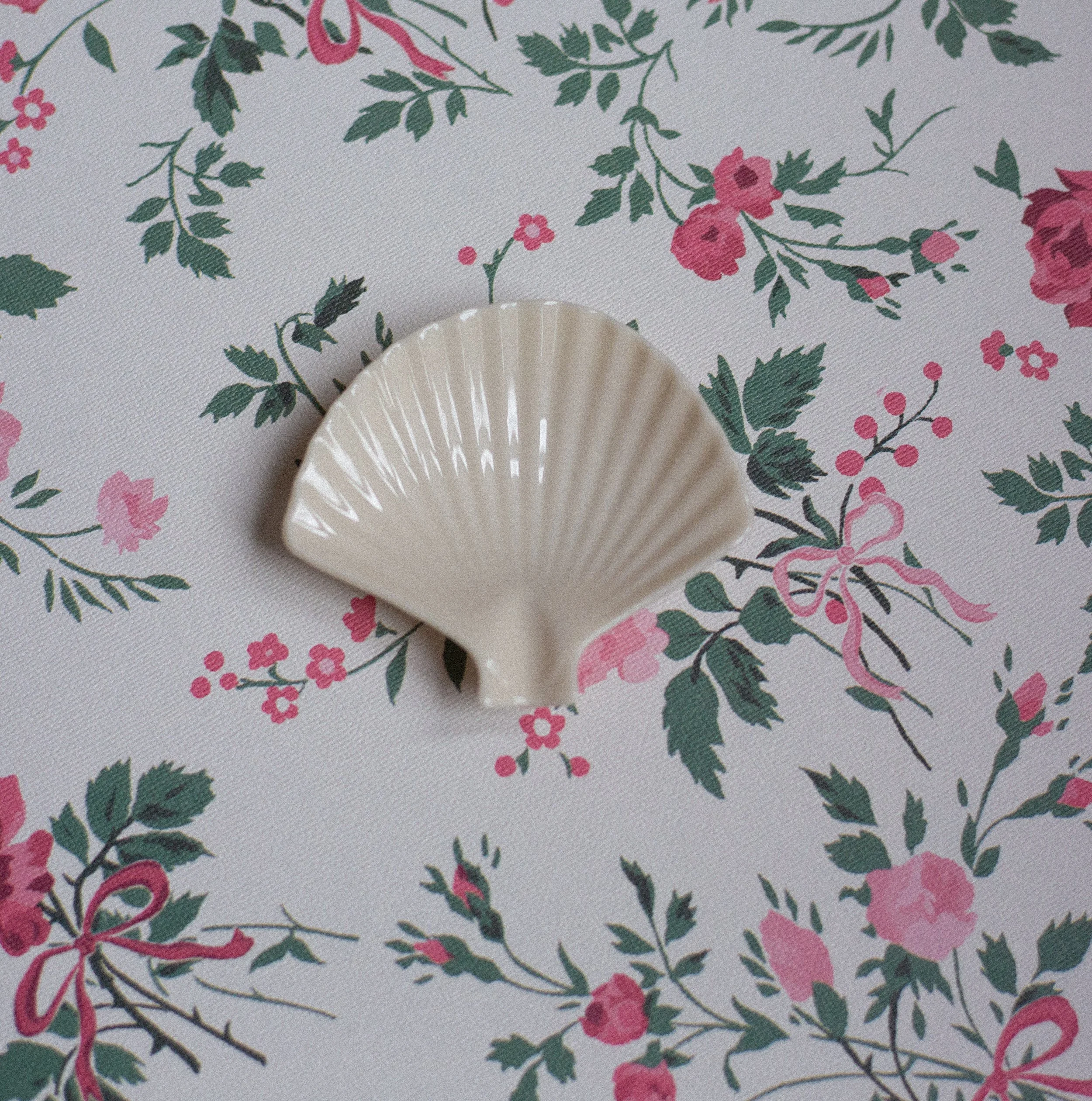 Vintage White Shell Dish
