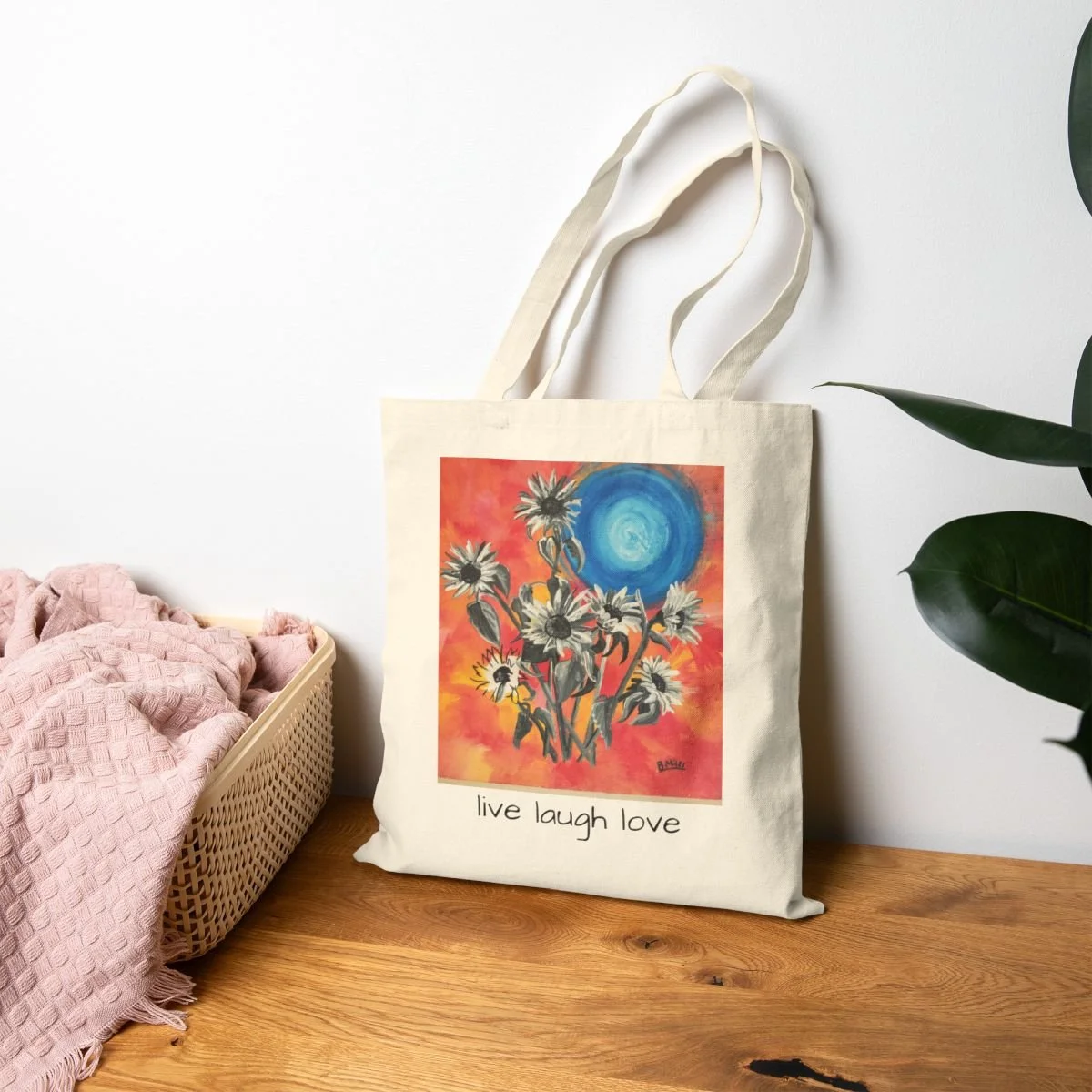 Canvas Floral Tote
