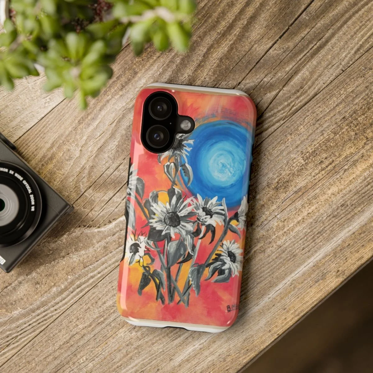Sunflower Moonphone Case | Impact-Resistant Phone Case