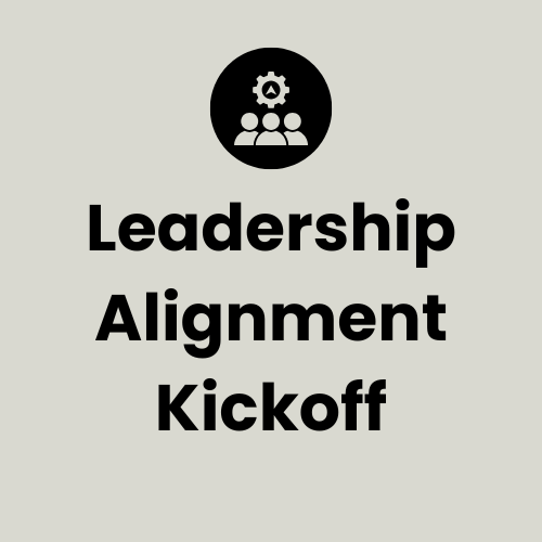 Leadership Alignment Kickoff: Executive leadership alignment and operational friction mapping.