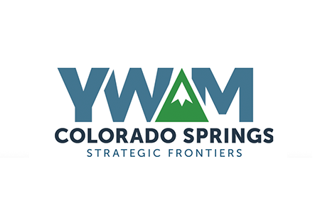 YWM Colorado Springs logo with mountain graphic and text
