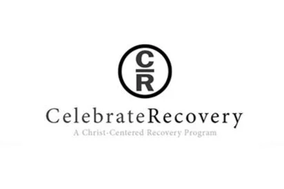 Logo with a circle containing the letters C, R, and C, and the words 'Celebrate Recovery' with the subtitle 'A Christ-Centered Recovery Program'.