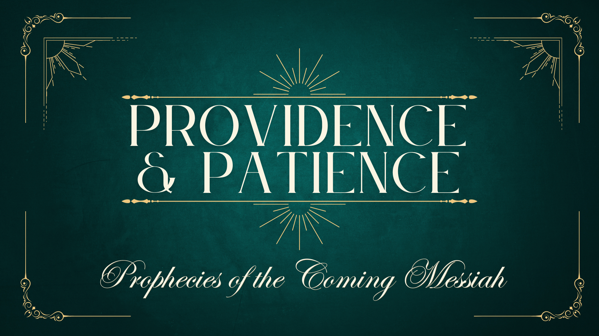 Do You Believe in Providence?
